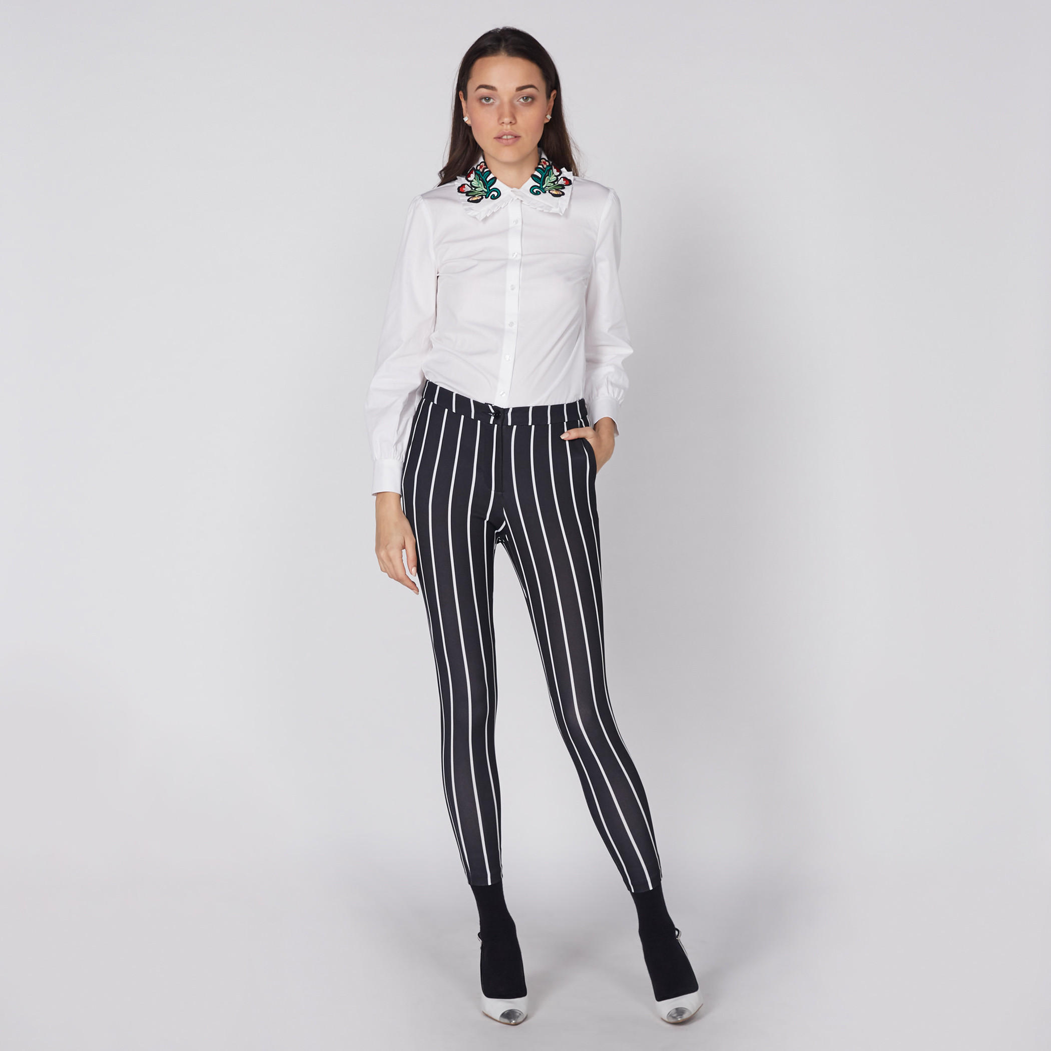 Embroidered Shirt with Long Sleeves and Complete Placket-women-clothing-shirtsandblouses-shirts-image-2