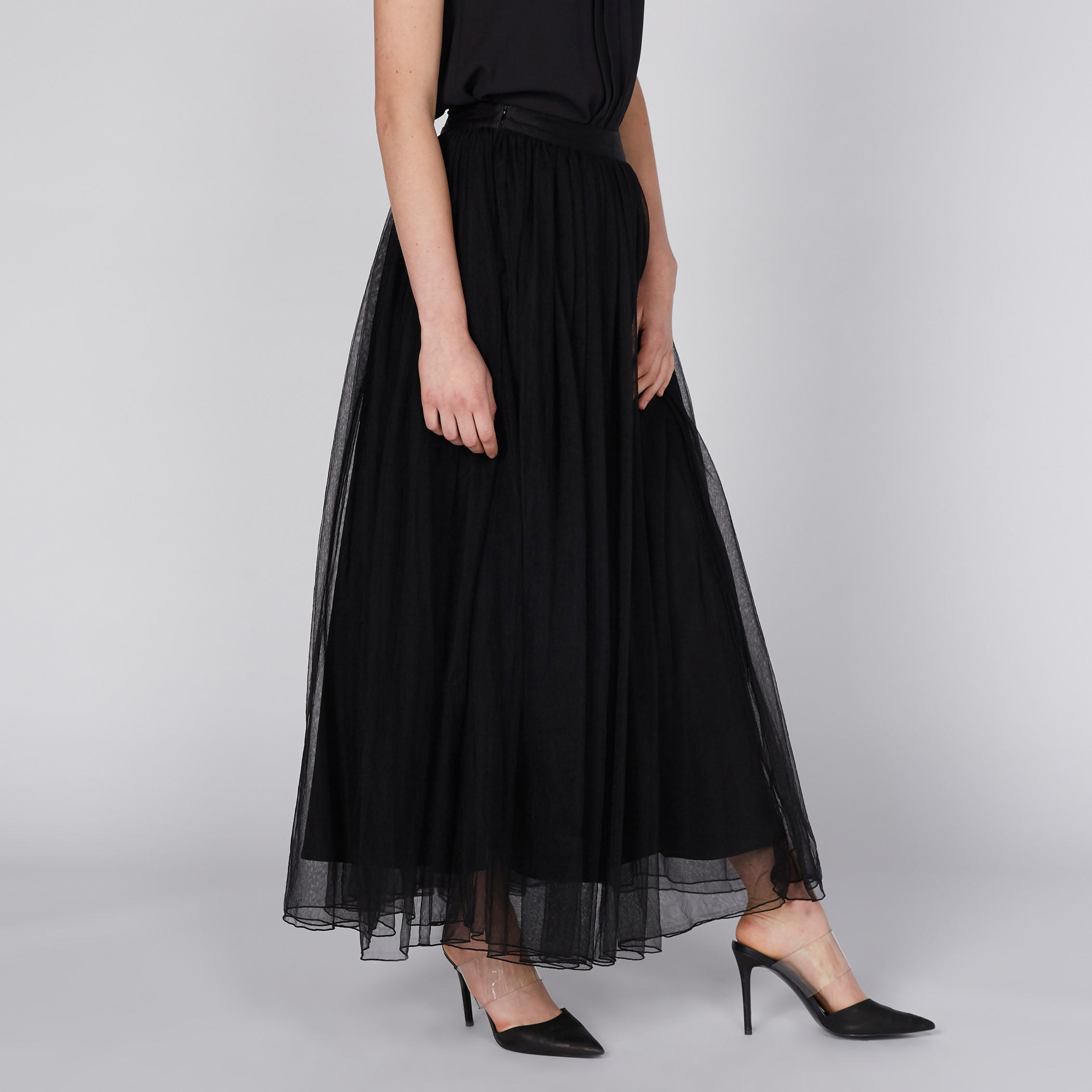 تنورة ماكسي بتفاصيل شبكية وسحّاب إغلاق-women-clothing-bottoms-skirts-image-4