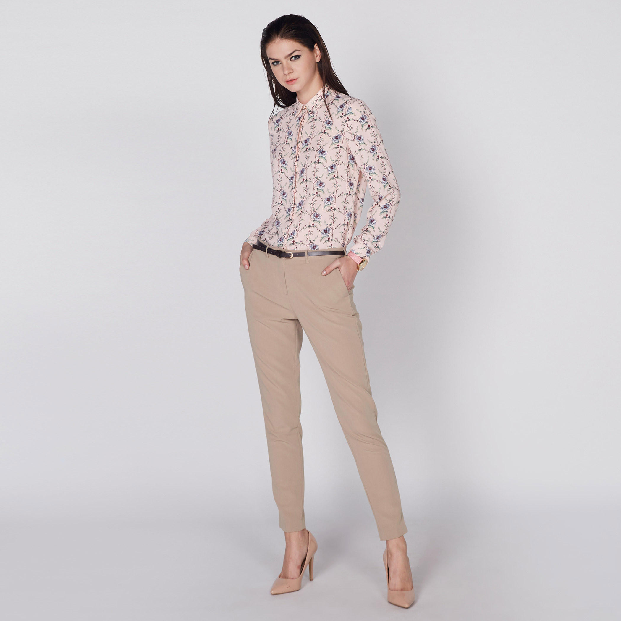 Printed Shirt with Long Sleeves and Concealed Placket-women-clothing-shirtsandblouses-shirts-image-1