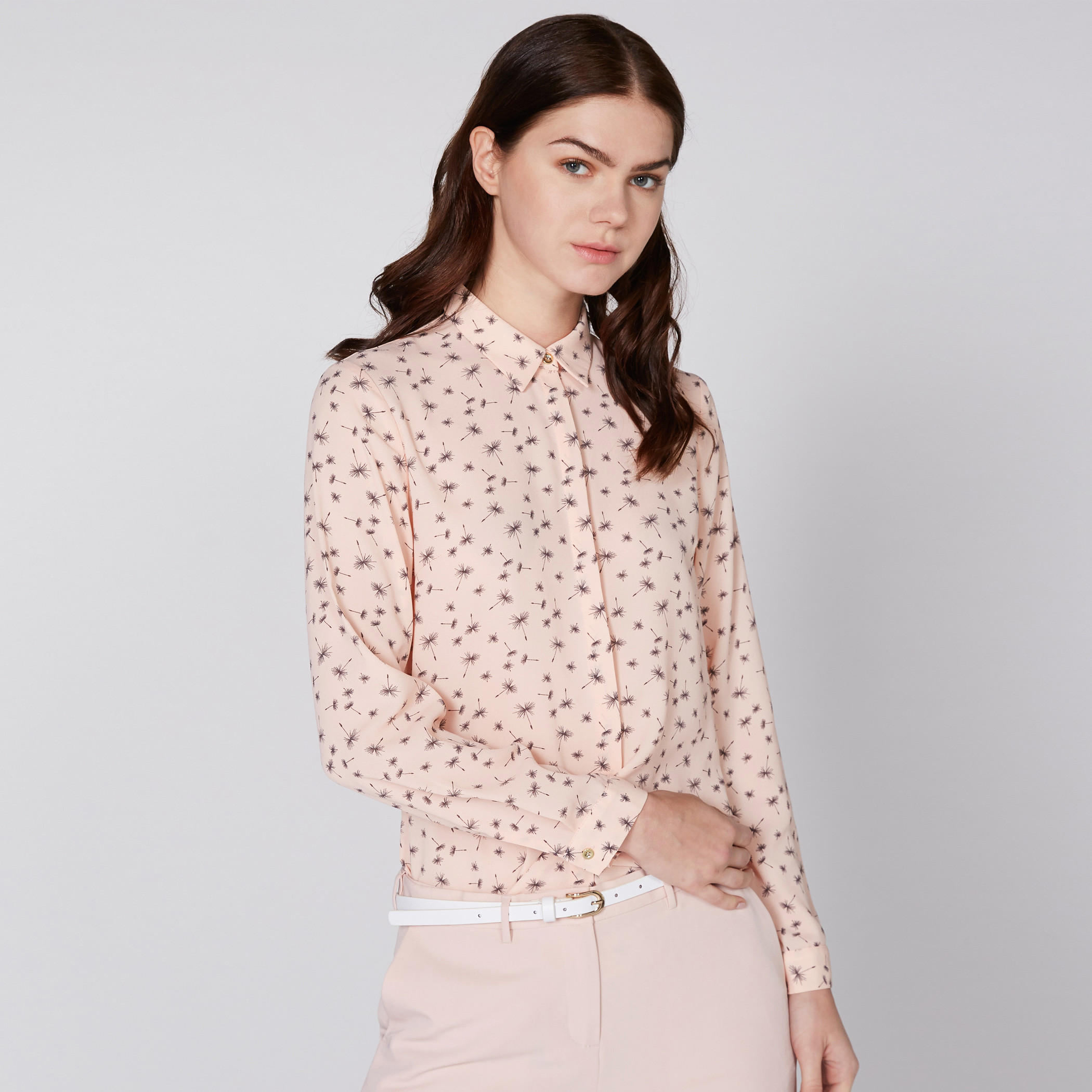 Printed Shirt with Long Sleeves and Concealed Placket-women-clothing-shirtsandblouses-shirts-image-1