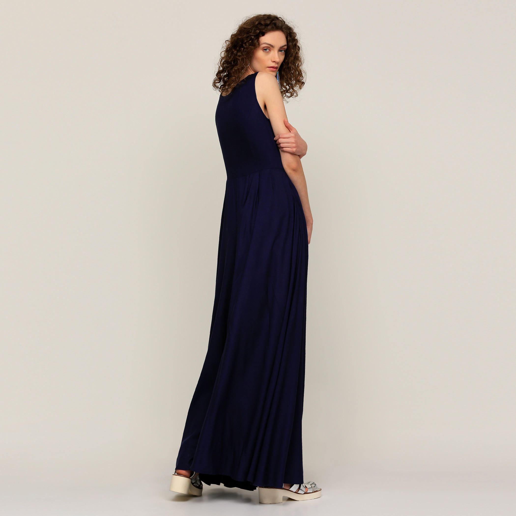 فستان طويل دون أكمام بأزرار-women-clothing-dresses-image-2