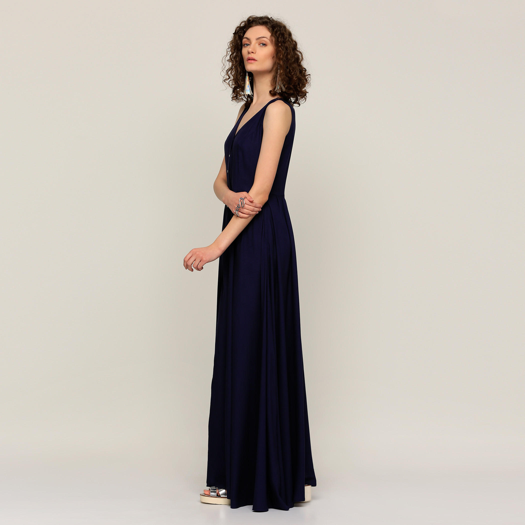 فستان طويل دون أكمام بأزرار-women-clothing-dresses-image-3