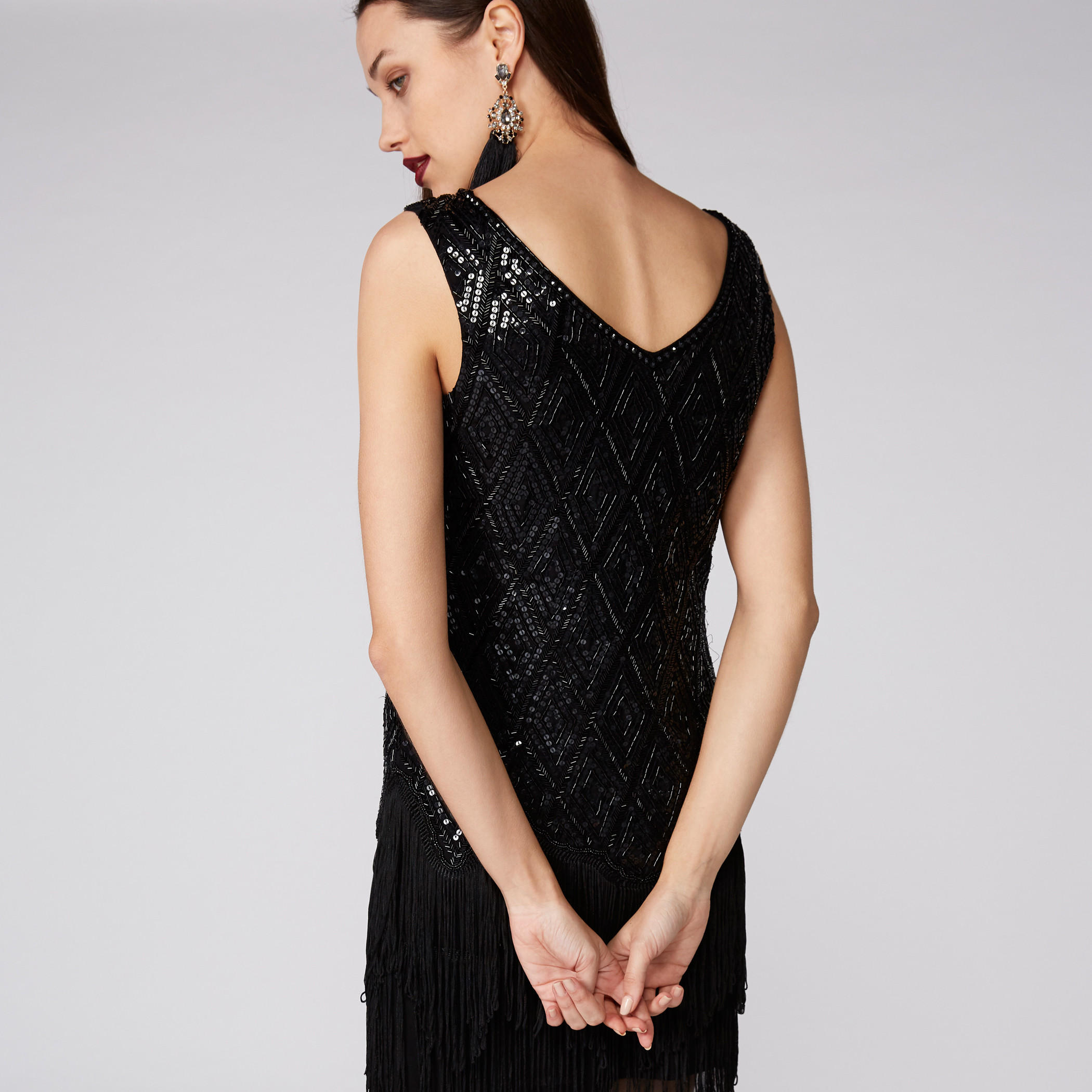 فستان بتزيينات وياقة مستديرة وشُرّابات-women-clothing-dresses-image-4