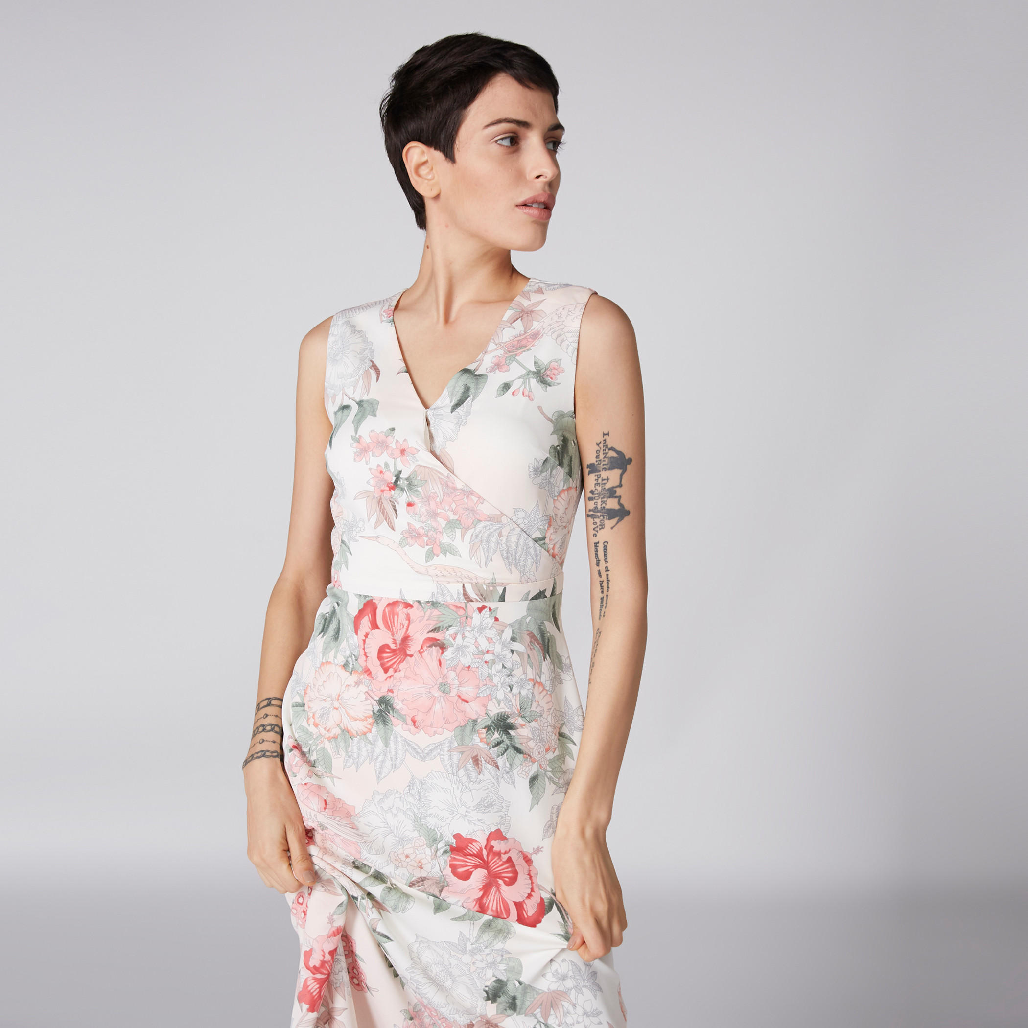 فستان طويل دون أكمام بياقة V وطبعات-women-clothing-dresses-image-2