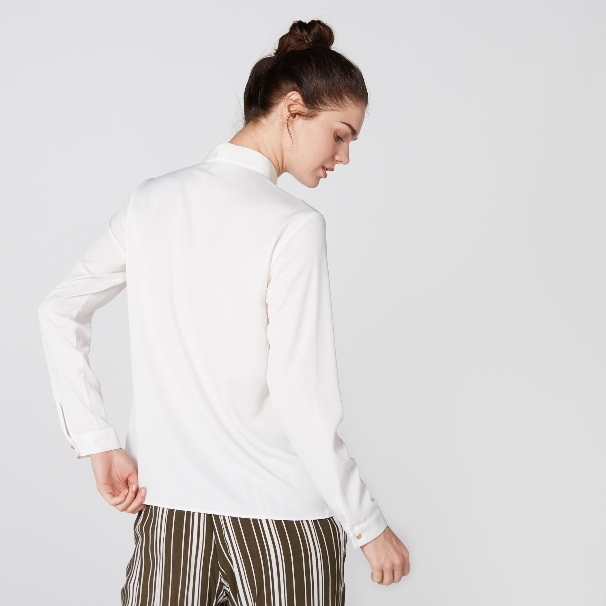Long Sleeves Shirt with Concealed Placket-women-clothing-shirtsandblouses-shirts-image-4