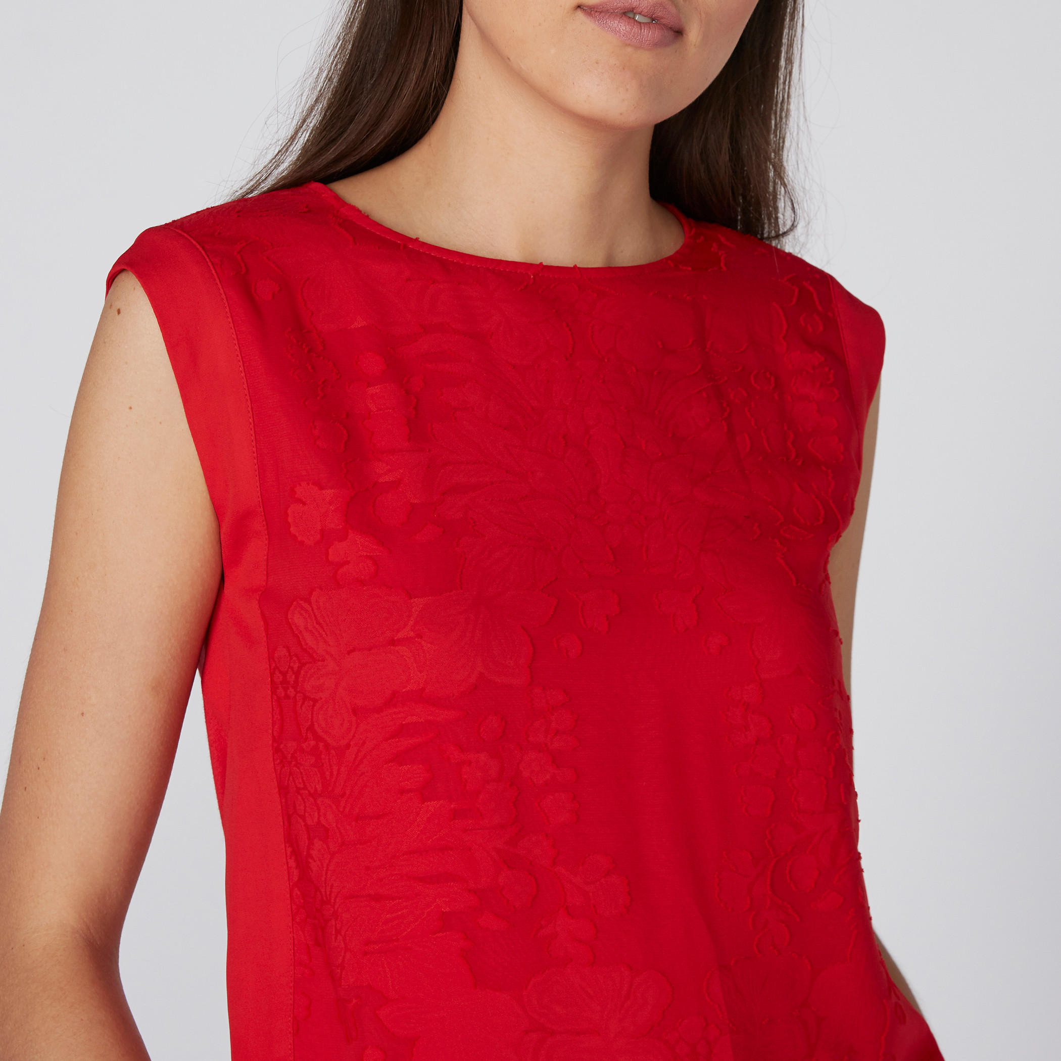 Textured Sleeveless Top with Round Neck-women-clothing-shirtsandblouses-blouses-image-2