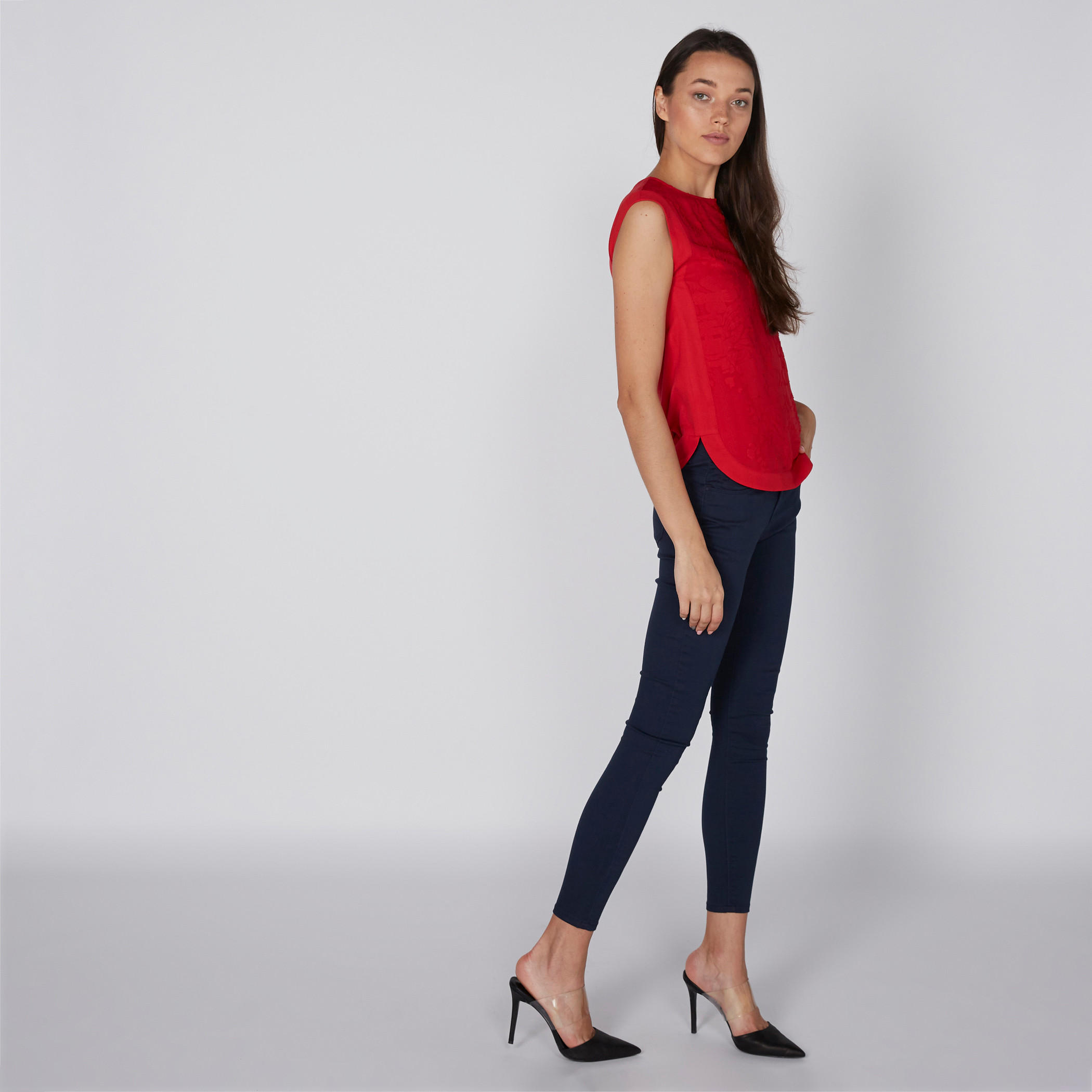 Textured Sleeveless Top with Round Neck-women-clothing-shirtsandblouses-blouses-image-3