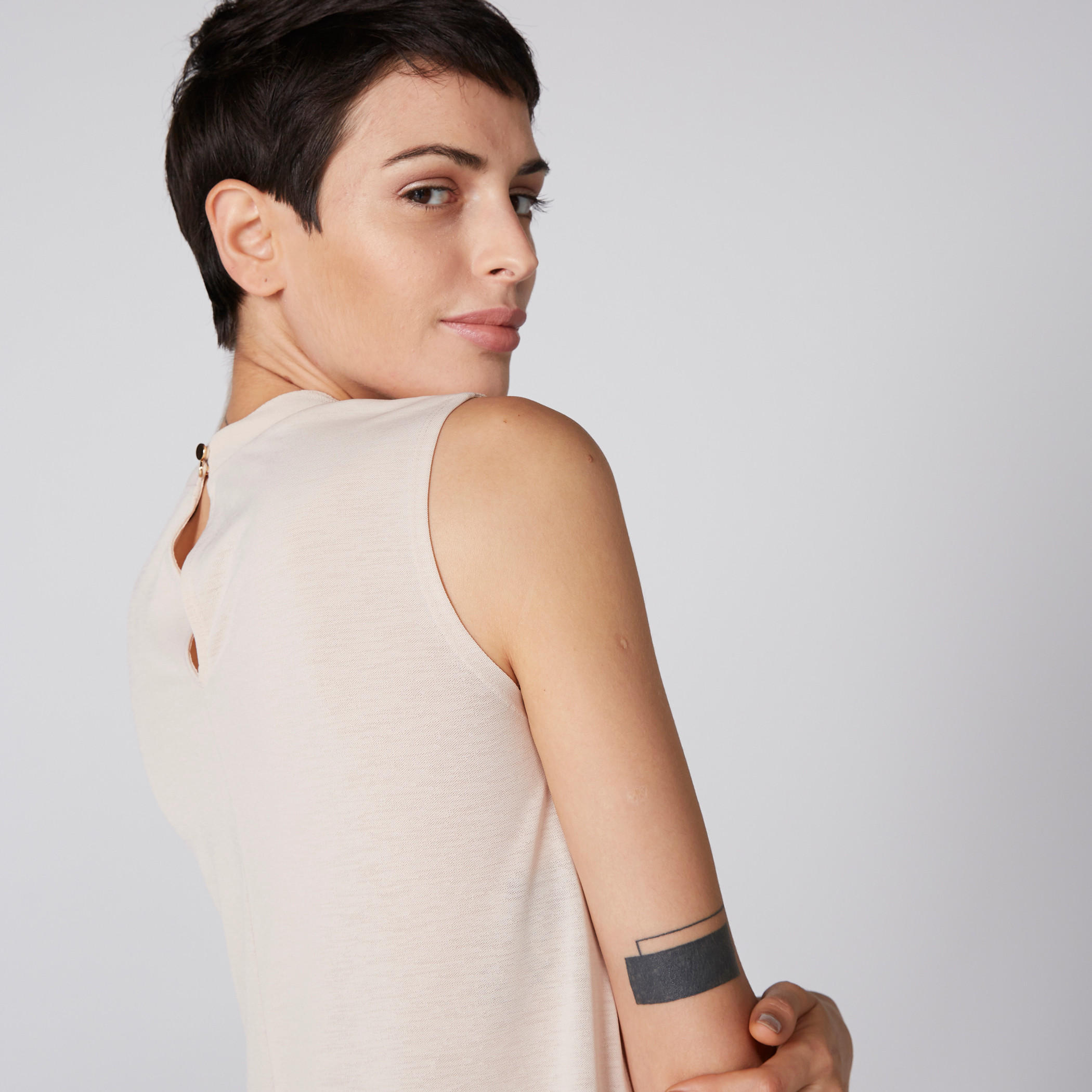 بلوزة دون أكمام بياقة عالية ومشبك إغلاق-women-clothing-shirtsandblouses-blouses-image-3