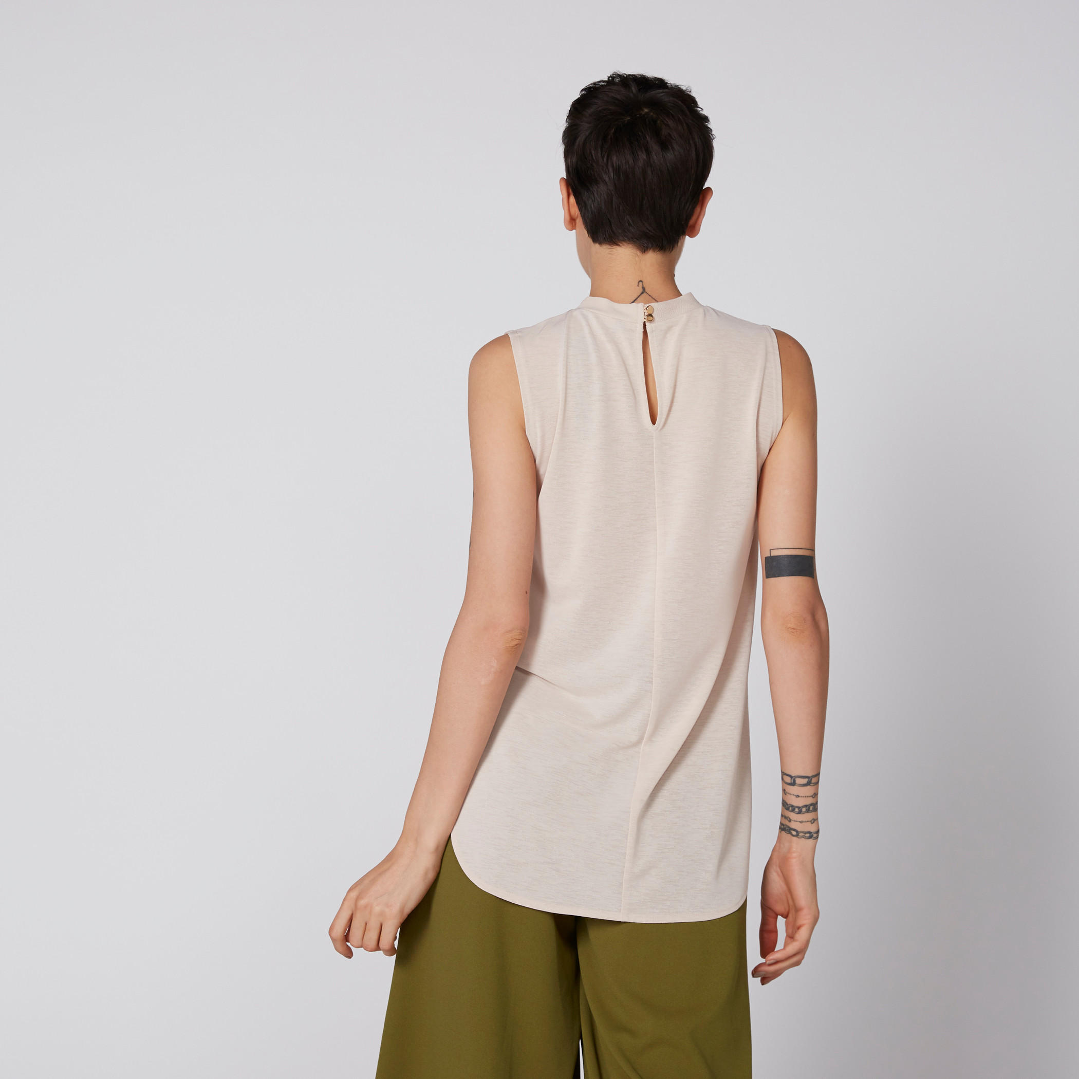بلوزة دون أكمام بياقة عالية ومشبك إغلاق-women-clothing-shirtsandblouses-blouses-image-4