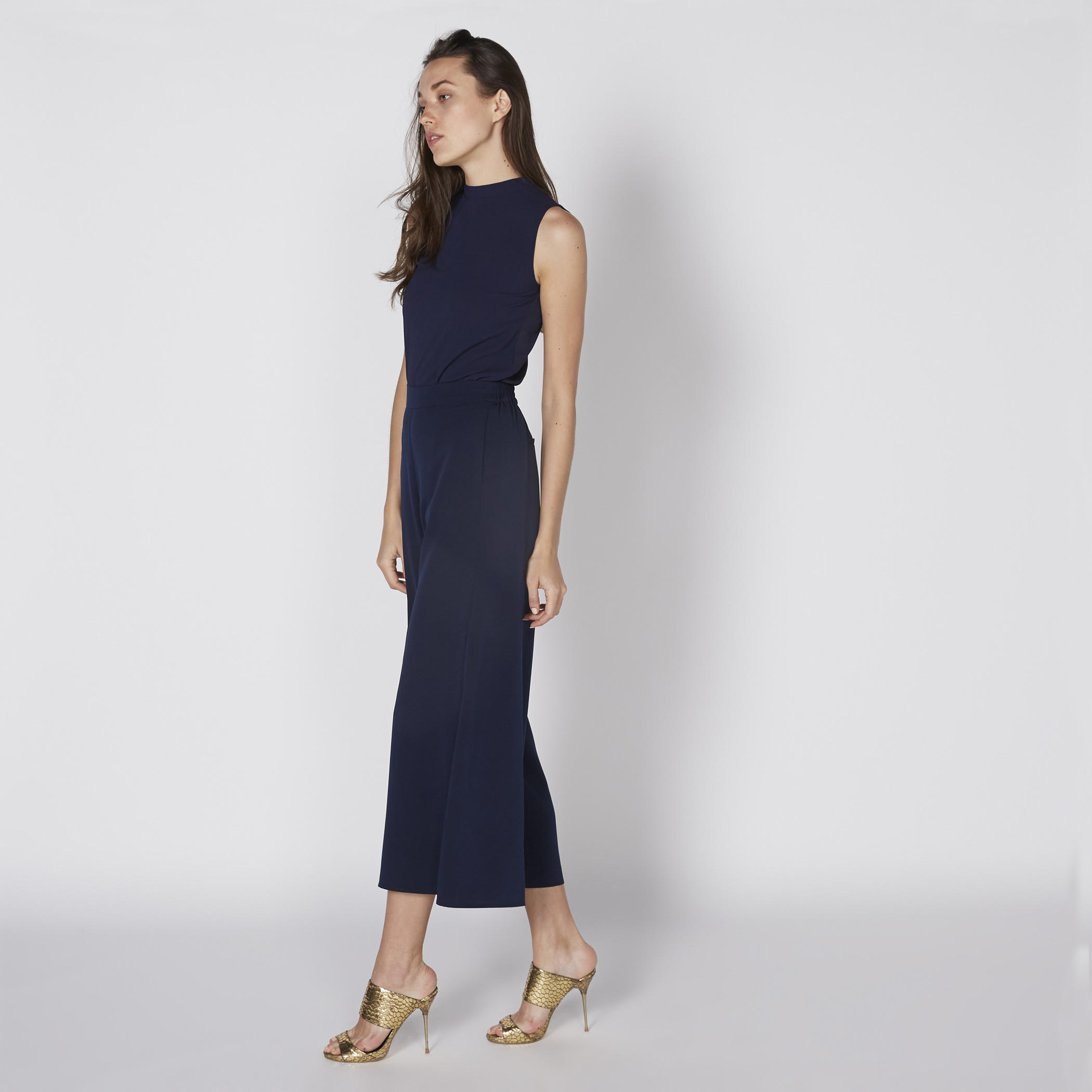 Sleeveless Top with High Neck and Keyhole Closure-women-clothing-shirtsandblouses-blouses-image-2