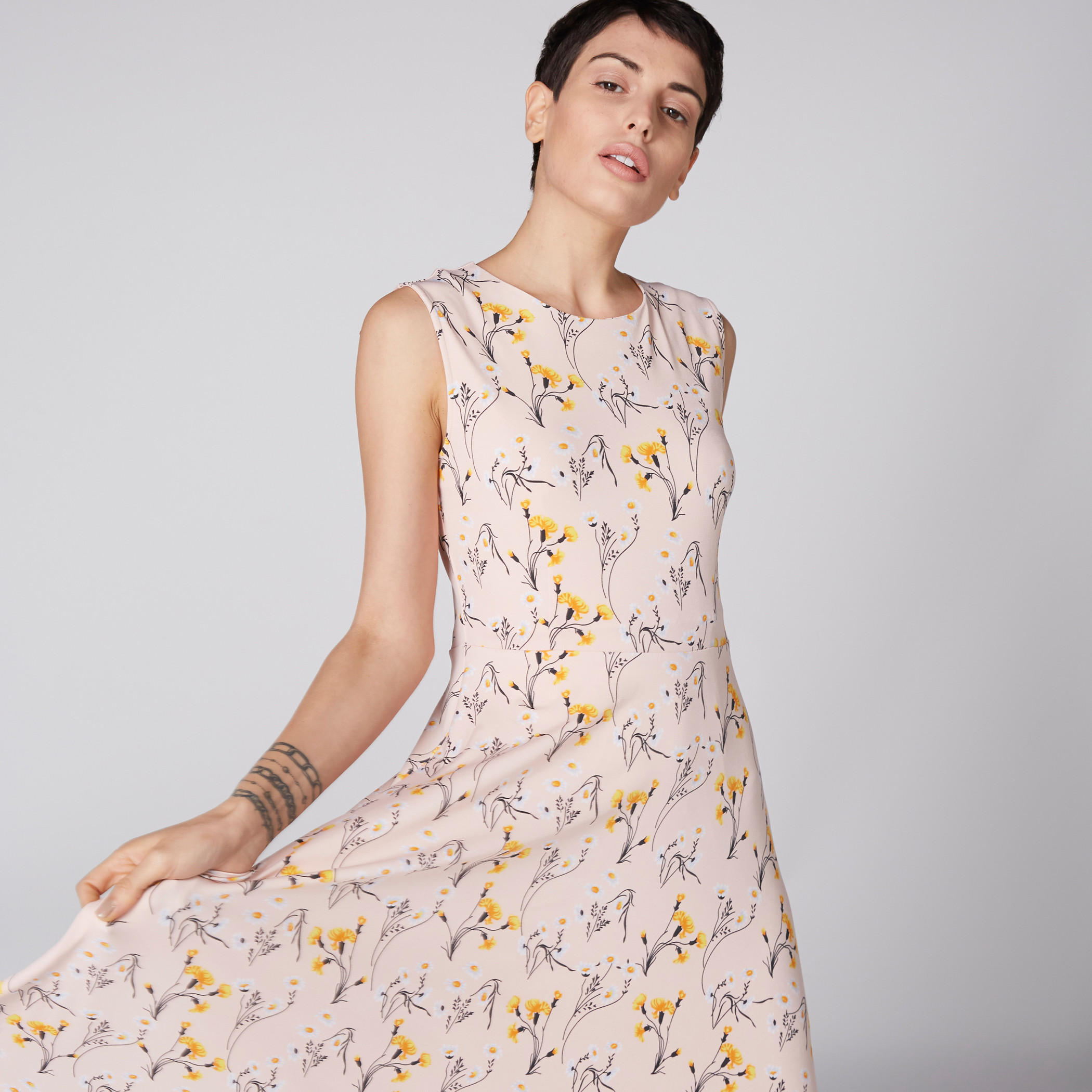 Printed Sleeveless Maxi Dress with Round Neck-women-clothing-dresses-image-1