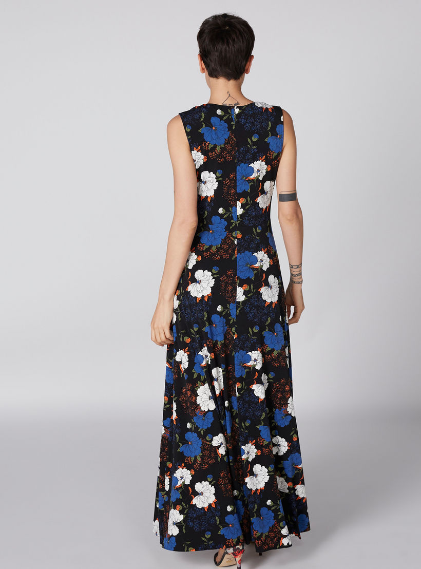 فستان طويل دون أكمام بياقة مستديرة وطبعات-women-clothing-dresses-image-3