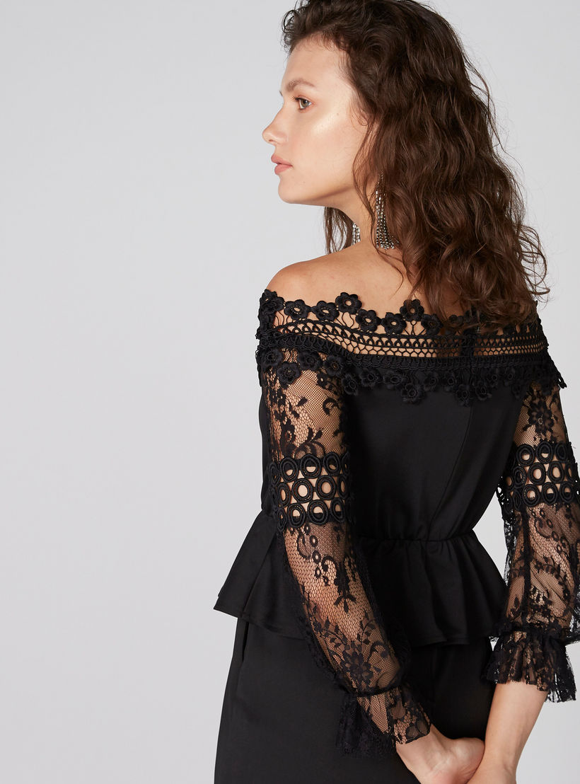 أفرول بكشكش وتفاصيل دانتيل وأكمام طويلة-women-clothing-jumpsuits-image-2