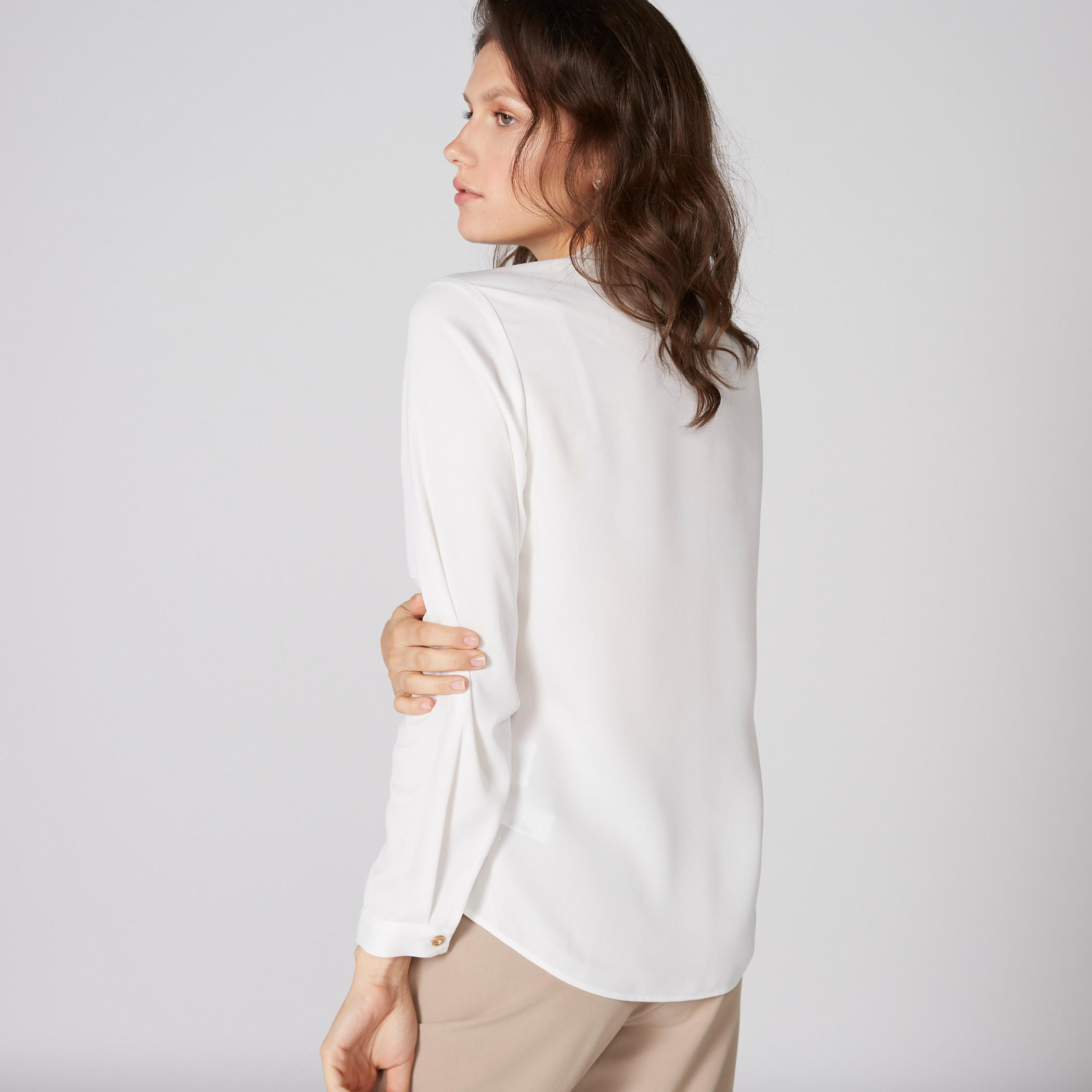 قميص بأكمام طويلة وأزرار وياقة ماندارين-women-clothing-shirtsandblouses-shirts-image-2