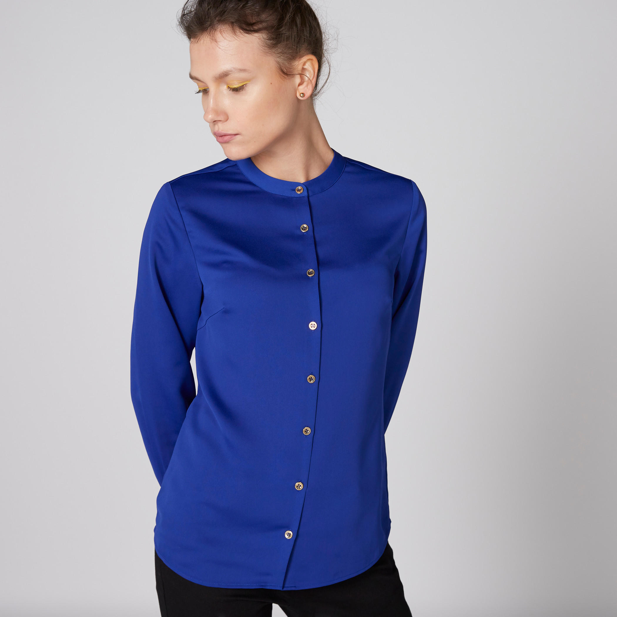 قميص بأكمام طويلة وياقة ماندارين وأزرار-women-clothing-shirtsandblouses-shirts-image-3