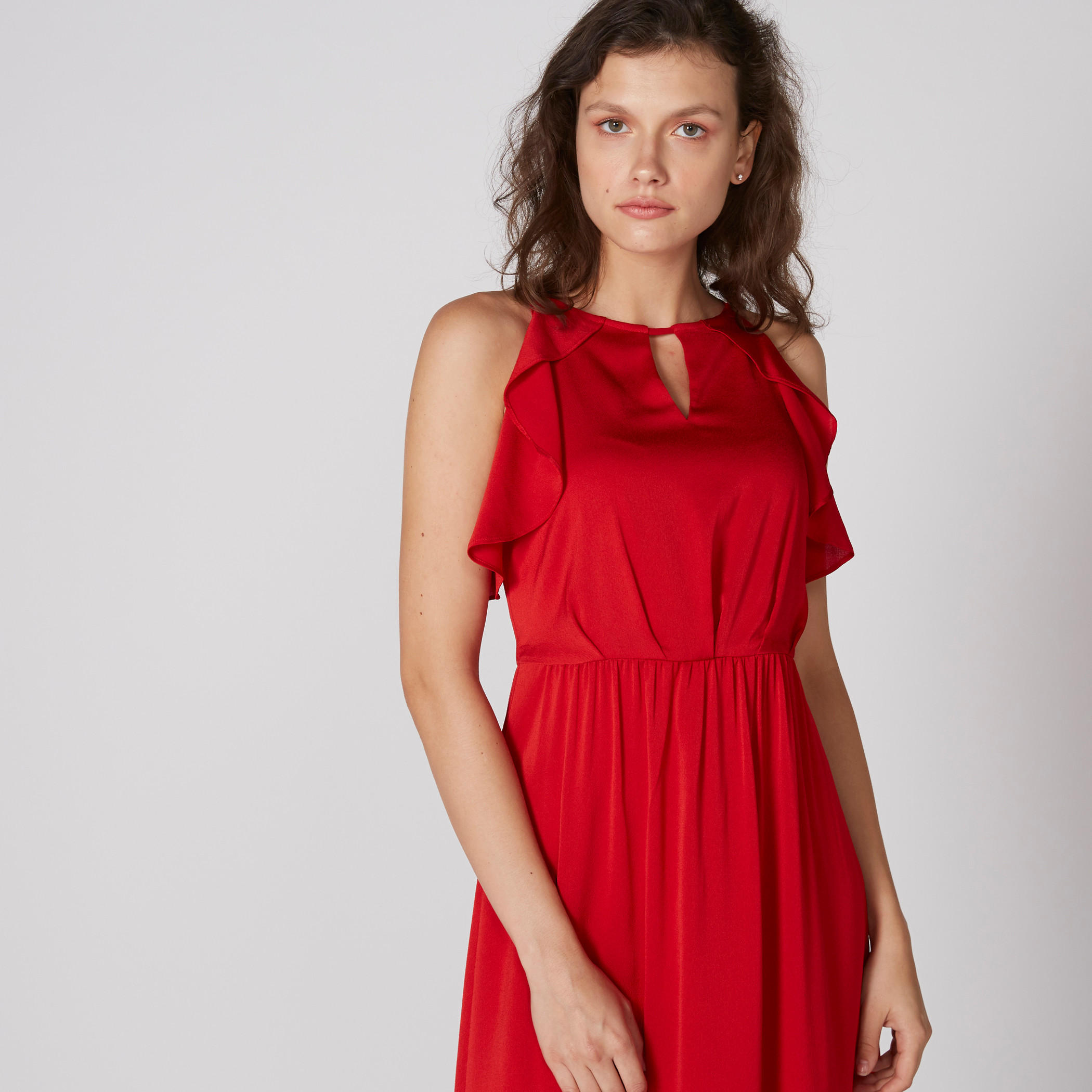 فستان ماكسي بلا أكمام بتفاصيل كشكش وفتحة جانبية-women-clothing-dresses-image-4