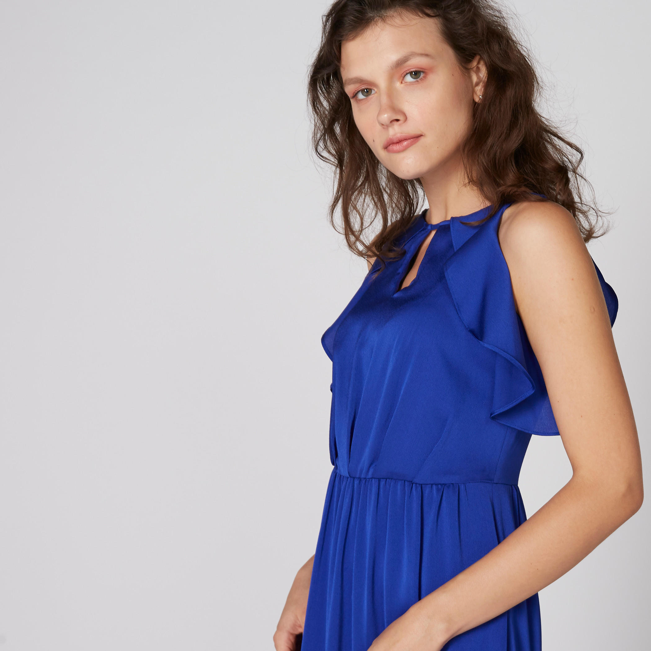فستان ماكسي بكشكش وفتحة جانبية-women-clothing-dresses-image-4