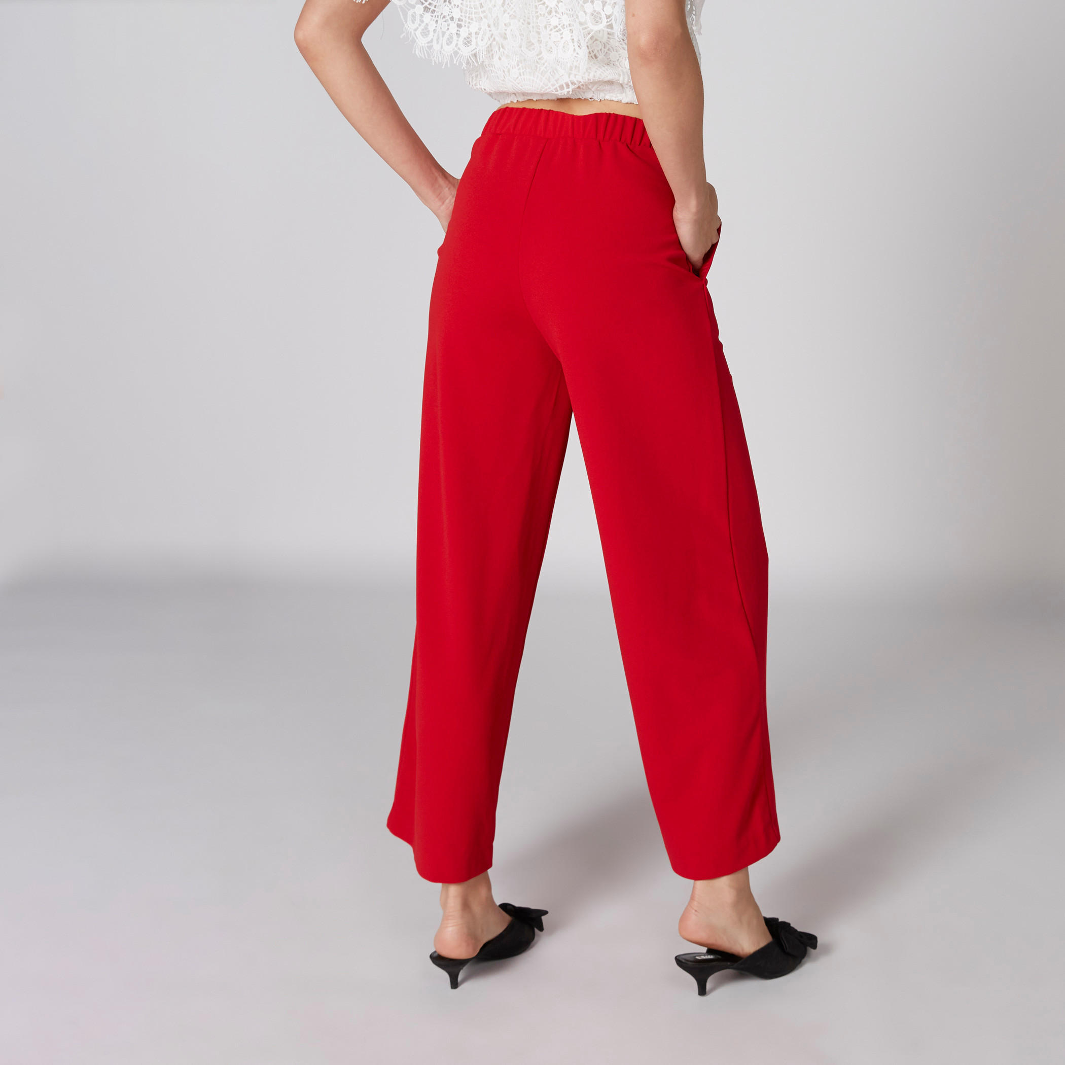Pocket Detail Palazzo Pants with Elasticised Waistband-women-clothing-bottoms-trousers-image-2