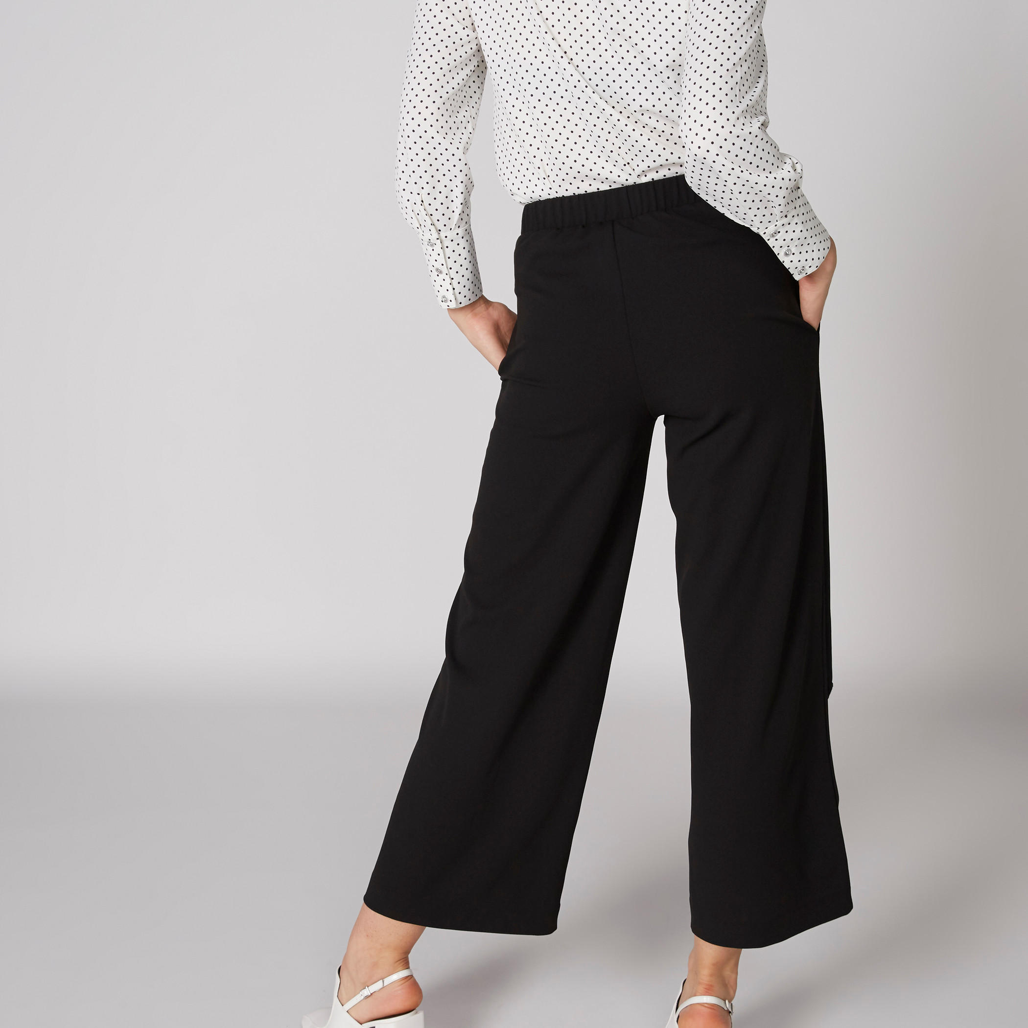 بنطال بالازو طويل برباط وجيوب-women-clothing-bottoms-trousers-image-2