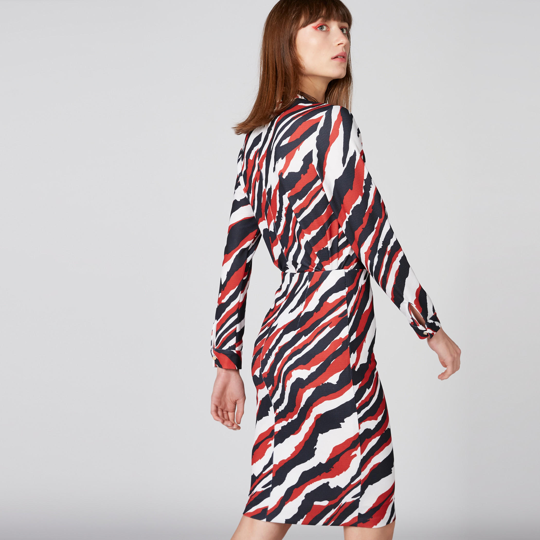 فستان ميدي بينسيل بأكمام طويلة وطبعات-women-clothing-bottoms-skirts-image-1
