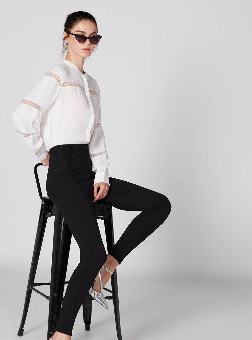 قميص بياقة ماندارين وتفاصيل دانتيل وأكمام طويلة-women-clothing-shirtsandblouses-shirts-image-3
