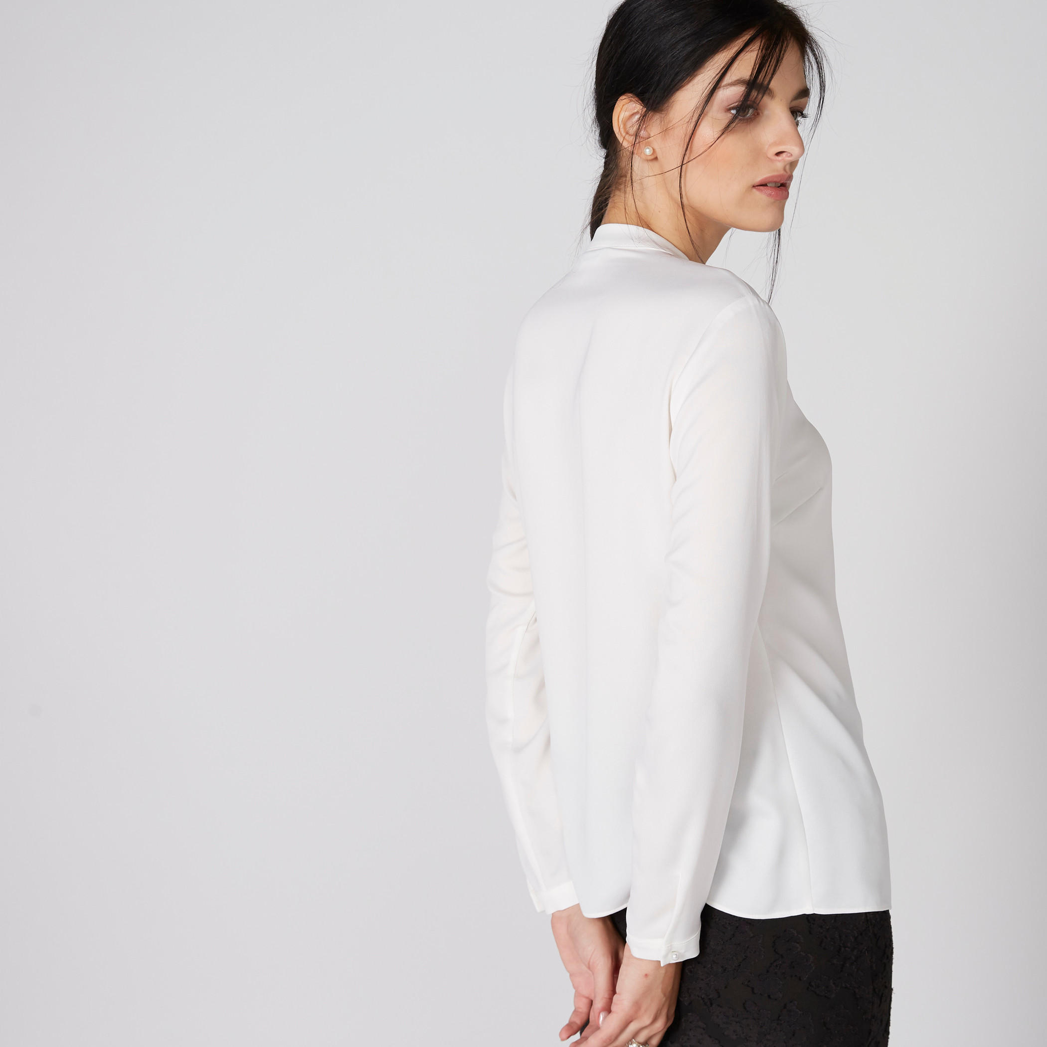 قميص بياقة ماندارين وأكمام طويلة وتفاصيل دانتيل-women-clothing-shirtsandblouses-shirts-image-2