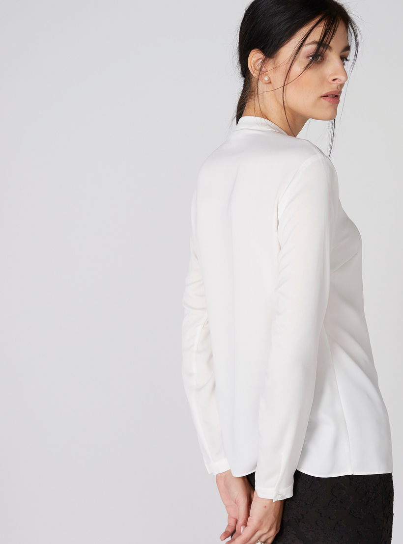 قميص بياقة ماندارين وأكمام طويلة وتفاصيل دانتيل-women-clothing-shirtsandblouses-shirts-image-2