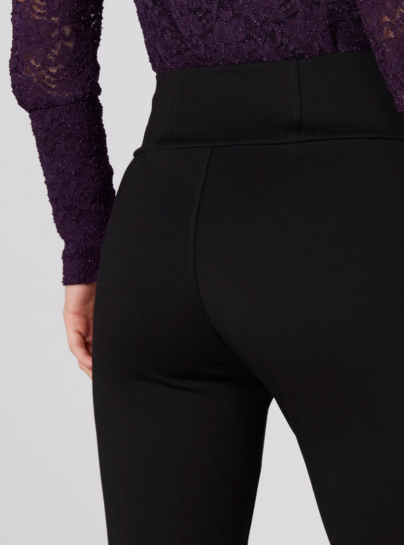 بنطال بونتي طويل بخصر مطّاطي-women-clothing-bottoms-trousers-image-4