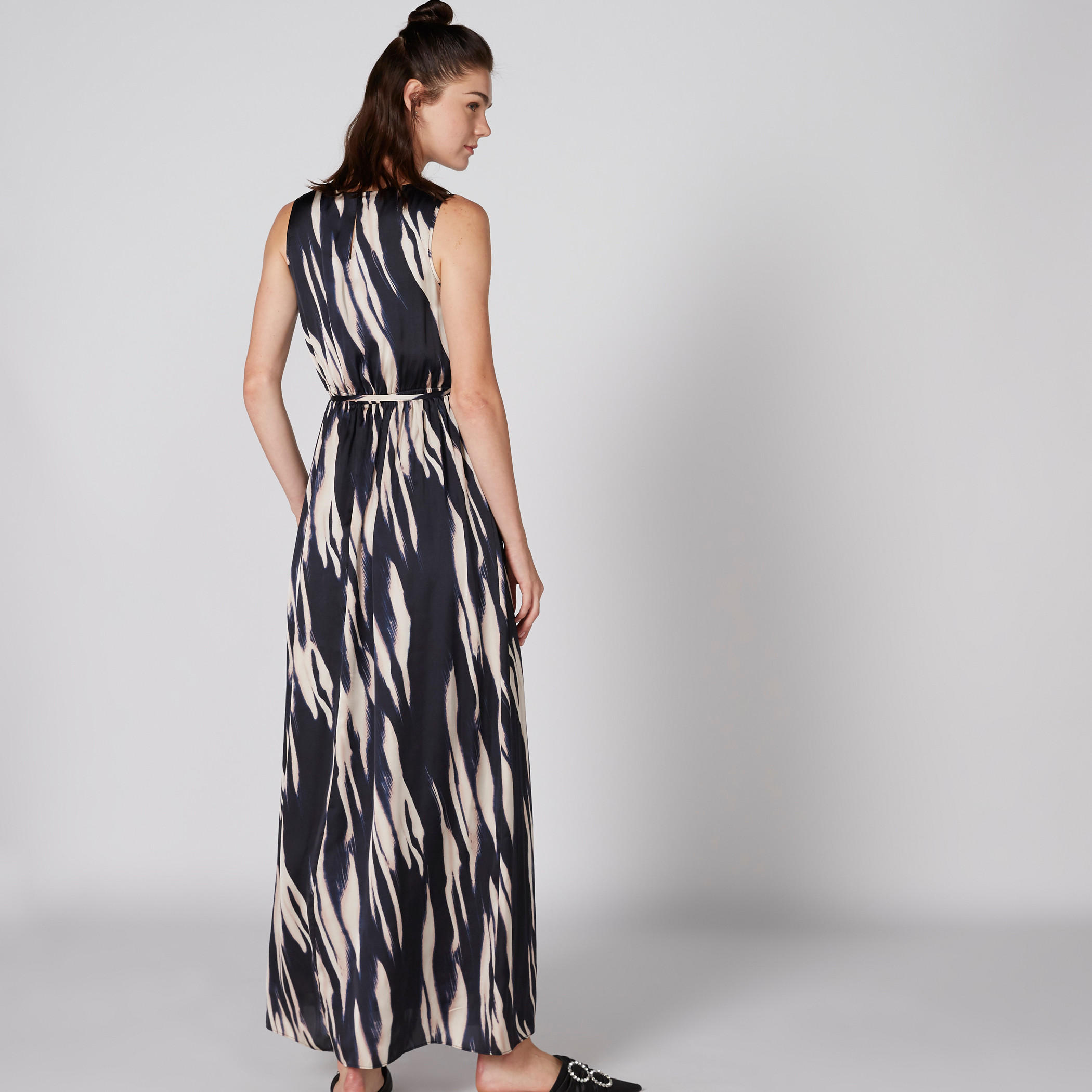 Printed Sleeveless Maxi Dress with Tie Ups-women-clothing-dresses-image-2