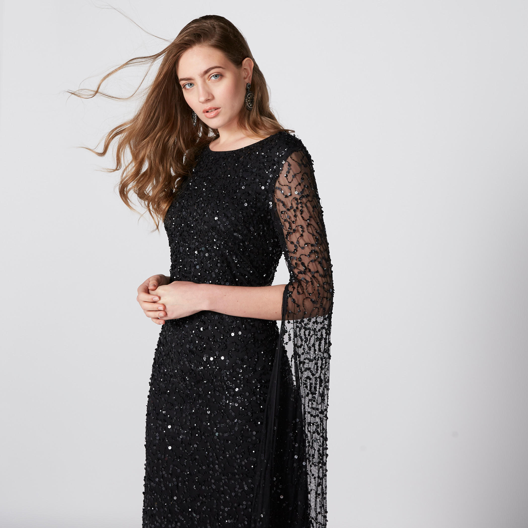 فستان طويل إيه لاين مزيّن بفتحة خلفية-women-clothing-dresses-image-1