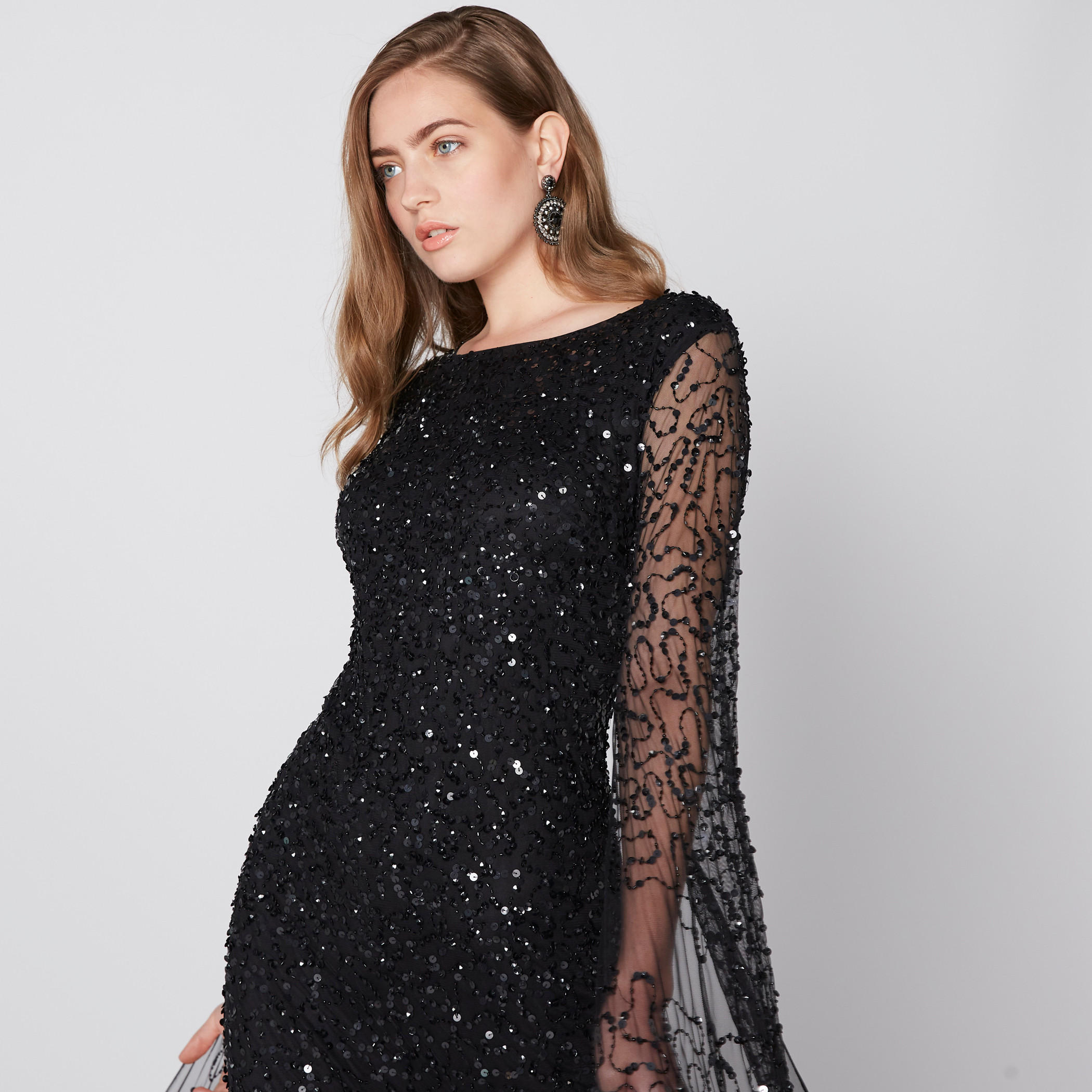 فستان طويل إيه لاين مزيّن بفتحة خلفية-women-clothing-dresses-image-5