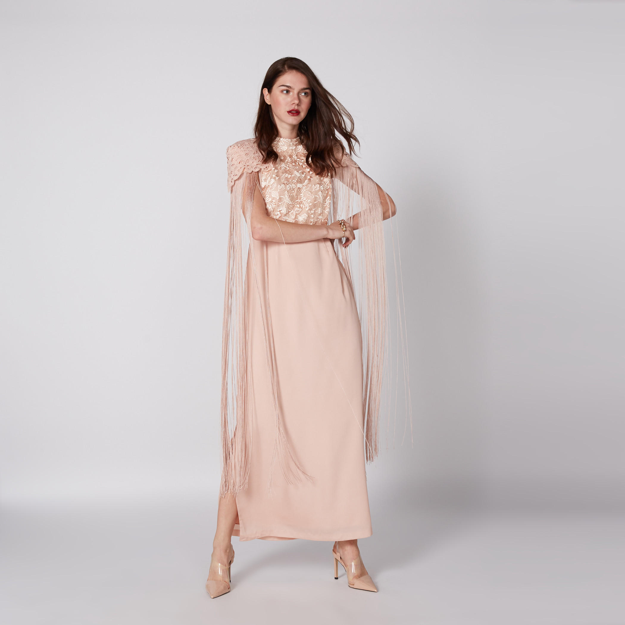 فستان طويل مطرز بشراشيب-women-clothing-dresses-image-2