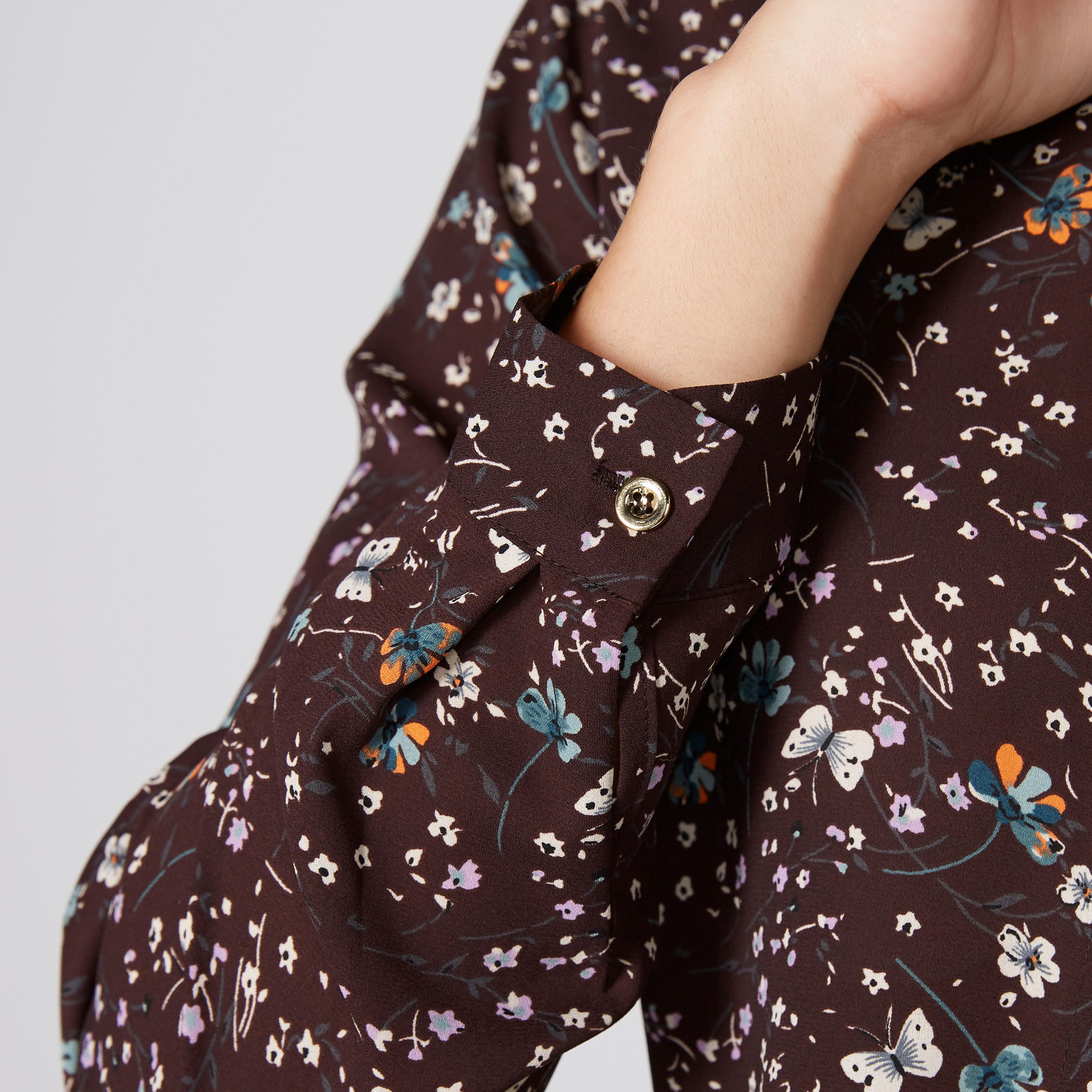 Floral Printed Shirt with Long Sleeves and Concealed Placket-women-clothing-shirtsandblouses-shirts-image-4