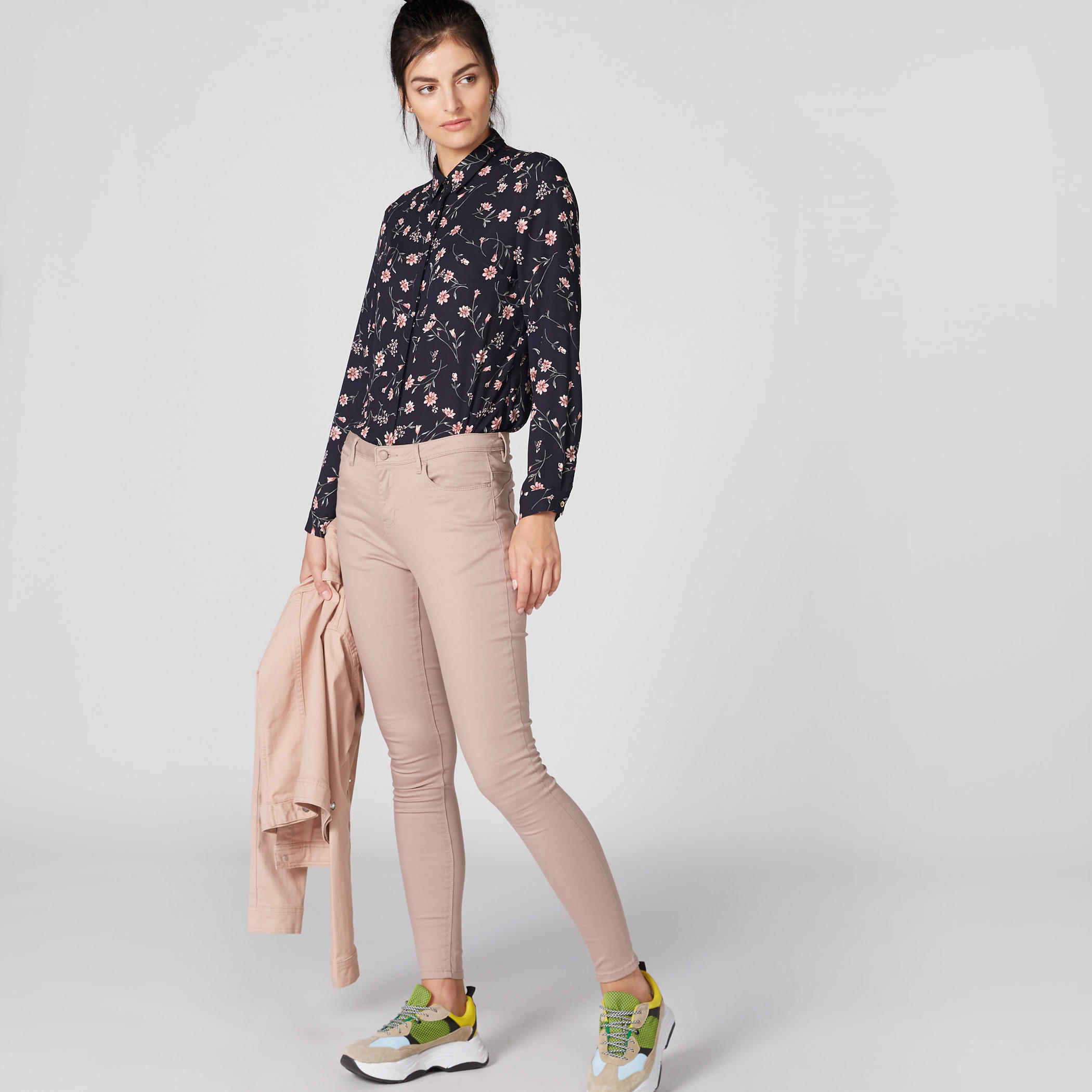 Floral Printed Shirt with Long Sleeves and Concealed Placket-women-clothing-shirtsandblouses-shirts-image-3
