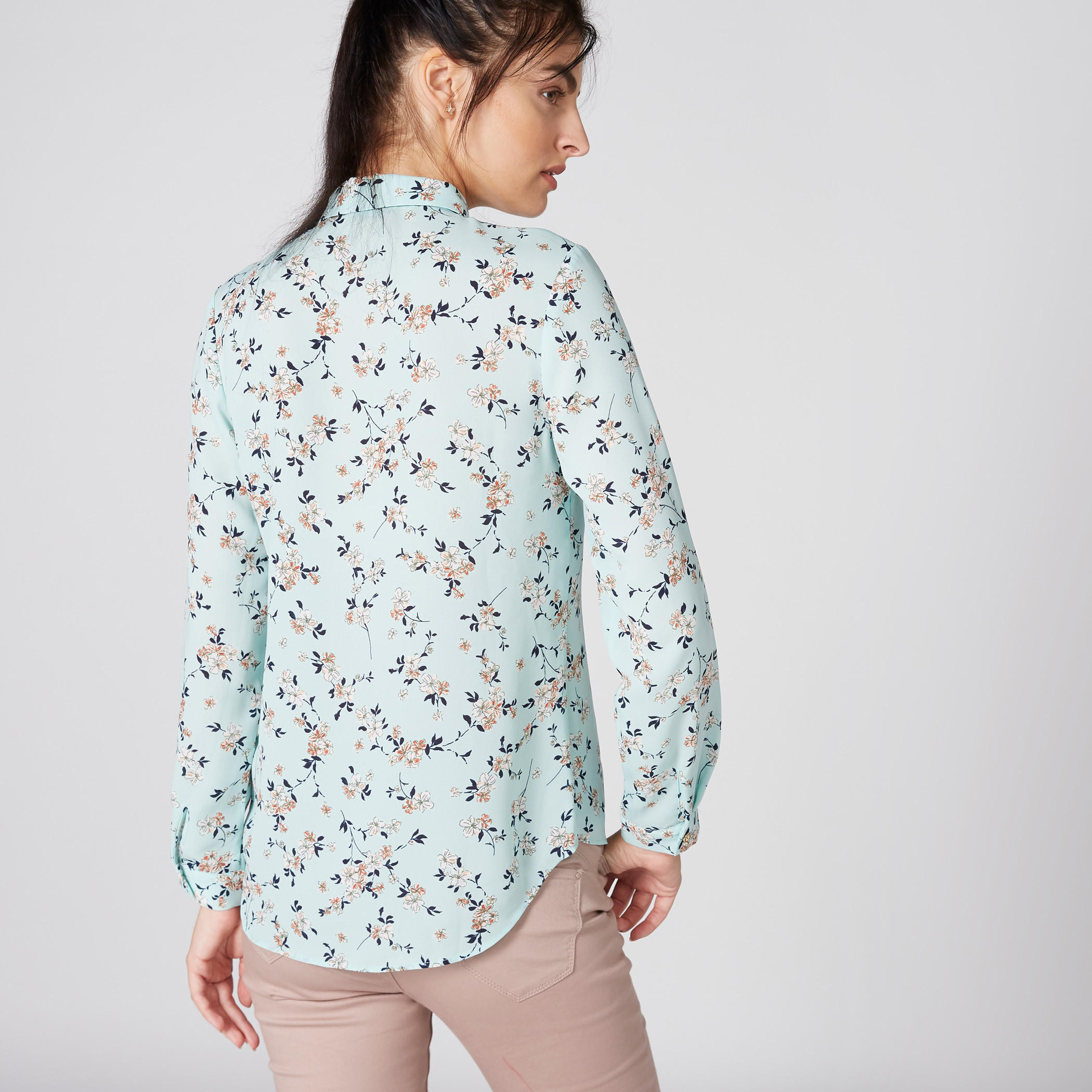 قميص بأكمام طويلة ووصلة أزرار مخفية وطبعات زهرية-women-clothing-shirtsandblouses-shirts-image-2