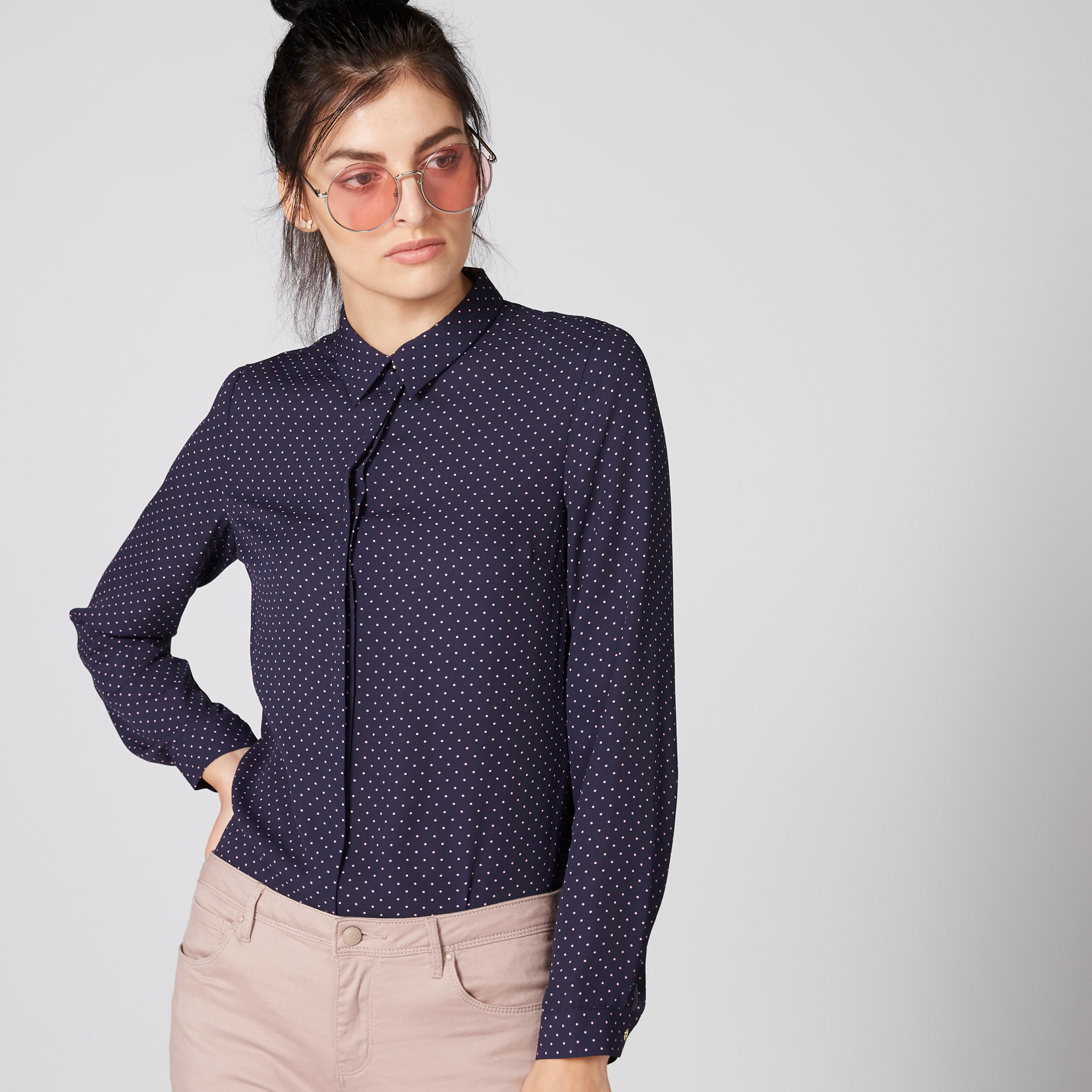 قميص بطبعات وأكمام طويلة وأزرار مخفيّة-women-clothing-shirtsandblouses-shirts-image-3