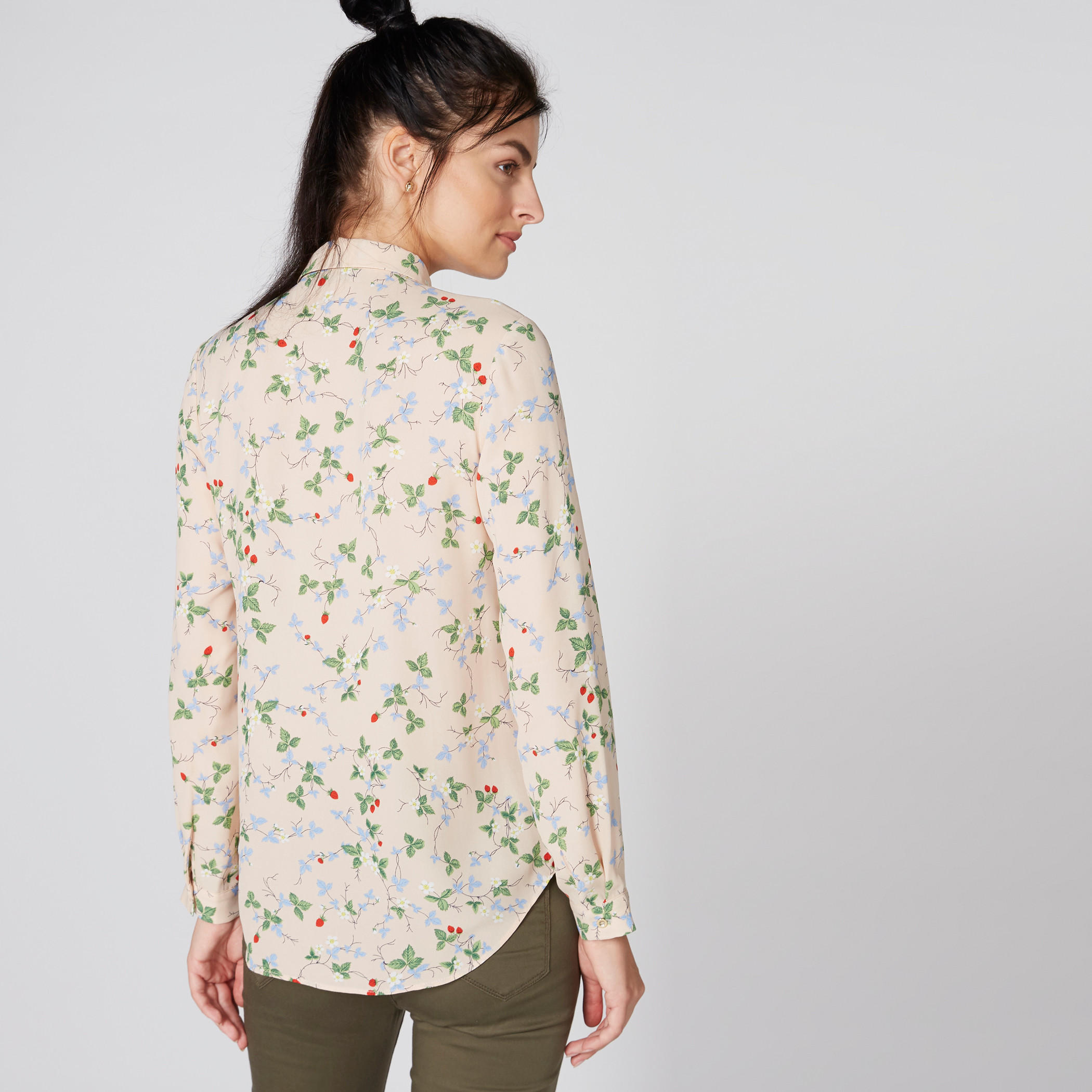قميص بأكمام طويلة ووصلة أزرار مخفية وطبعات زهرية-women-clothing-shirtsandblouses-shirts-image-2