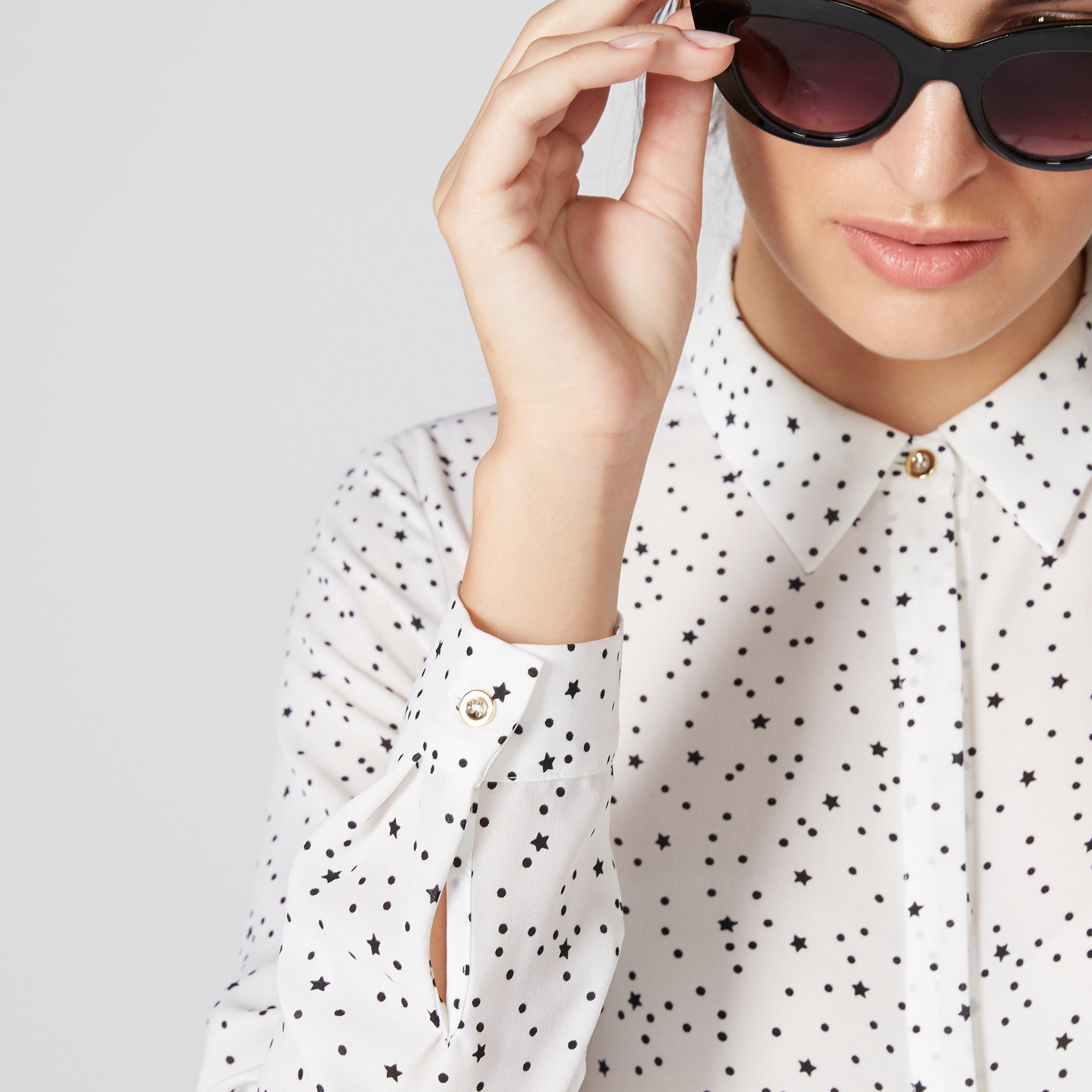Printed Shirt with Long Sleeves and Concealed Placket-women-clothing-shirtsandblouses-shirts-image-4