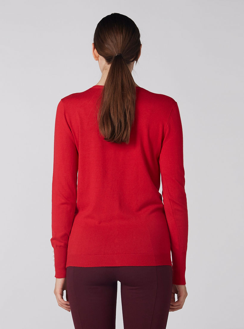 كارديجن بتفاصيل لؤلؤ وزر إغلاق وأكمام طويلة-women-winterwear-cardigansandjumpers-cardigans-image-3