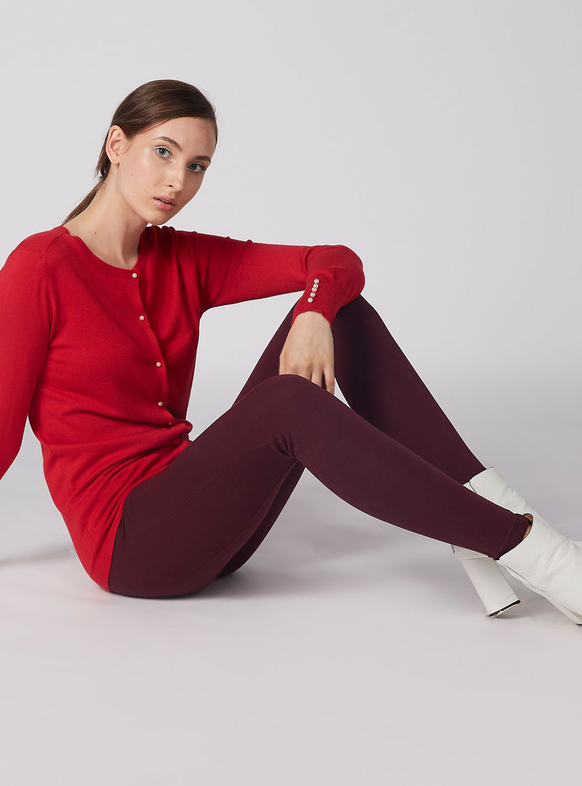 كارديجن بتفاصيل لؤلؤ وزر إغلاق وأكمام طويلة-women-winterwear-cardigansandjumpers-cardigans-image-4