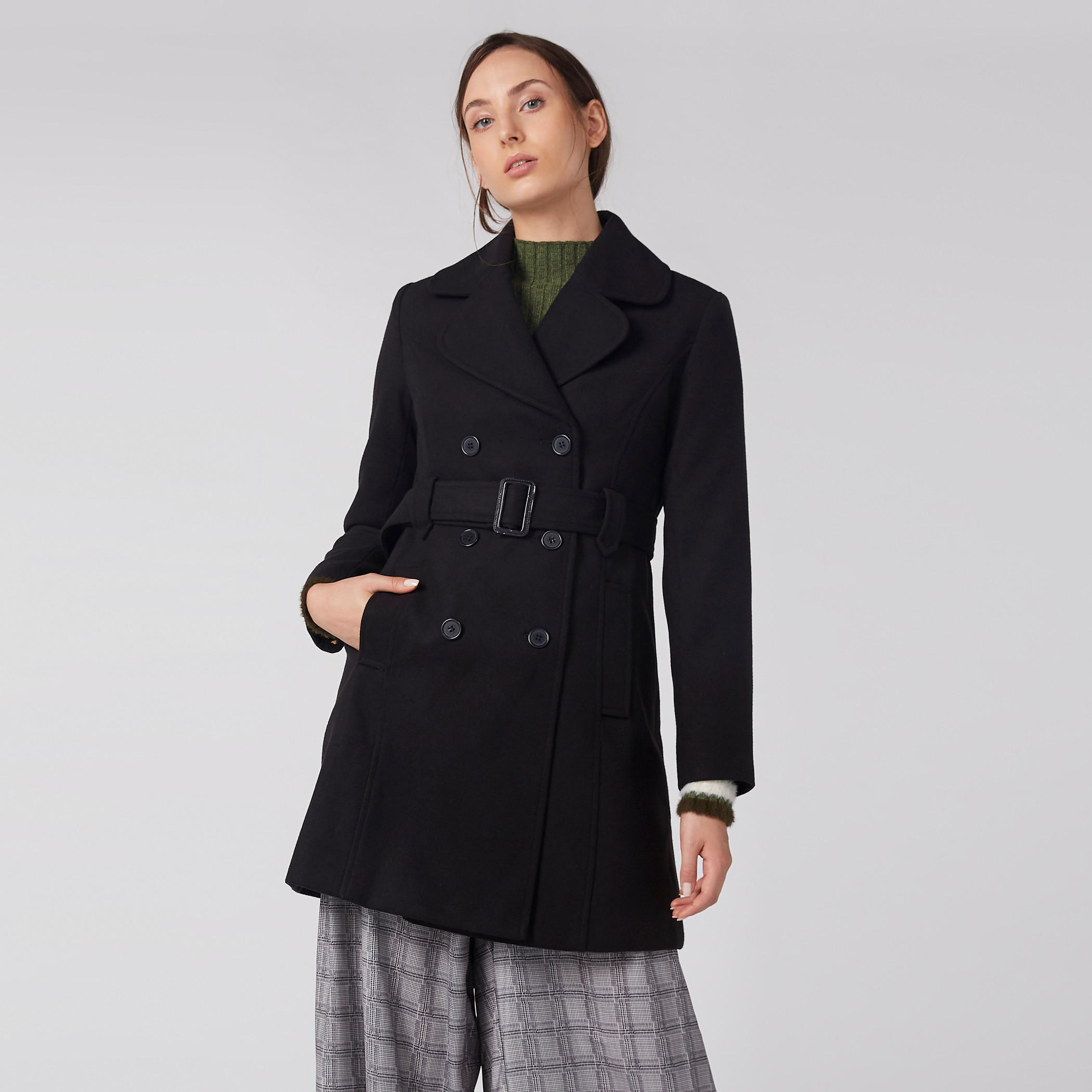 مِعطف بارز الملمس بأكمام طويلة وجيوب-women-clothing-coatsandjackets-coats-image-1