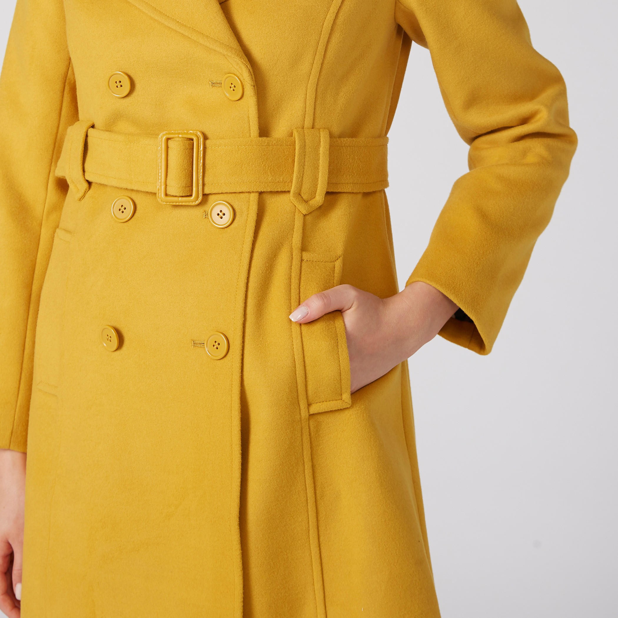 مِعطف بارز الملمس بأكمام طويلة وزر إغلاق-women-clothing-coatsandjackets-coats-image-3