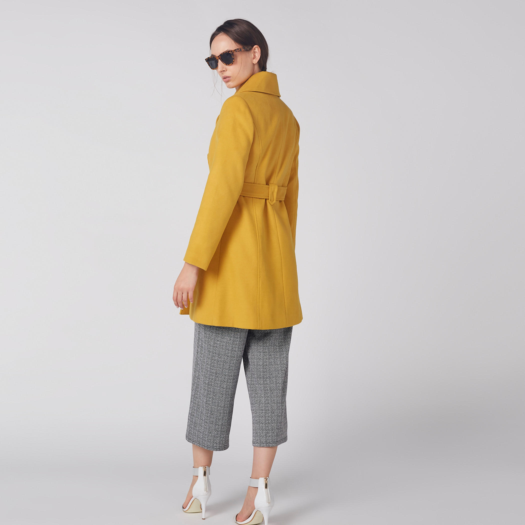 مِعطف بارز الملمس بأكمام طويلة وزر إغلاق-women-clothing-coatsandjackets-coats-image-4