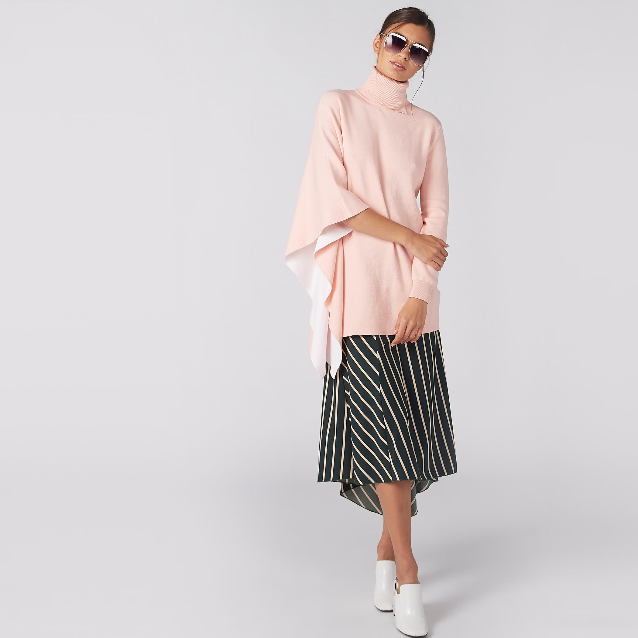 Longline Textured Top with Turtleneck-women-clothing-cardigansandjumpers-jumpers-image-3
