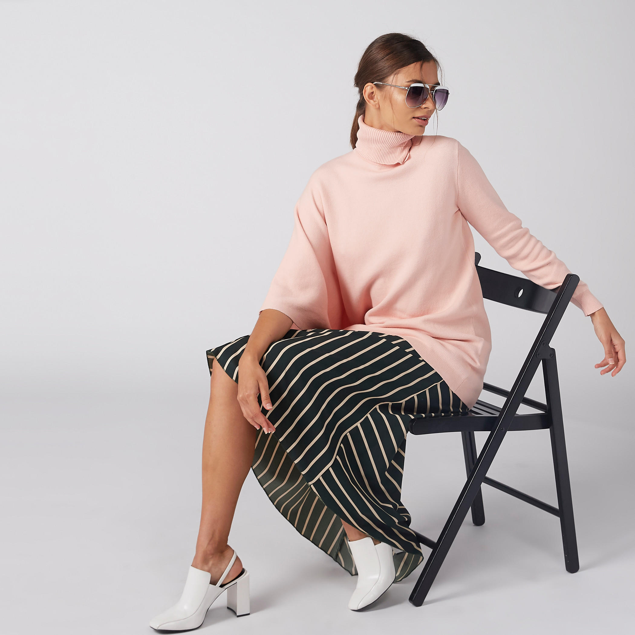 Longline Textured Top with Turtleneck-women-clothing-cardigansandjumpers-jumpers-image-4