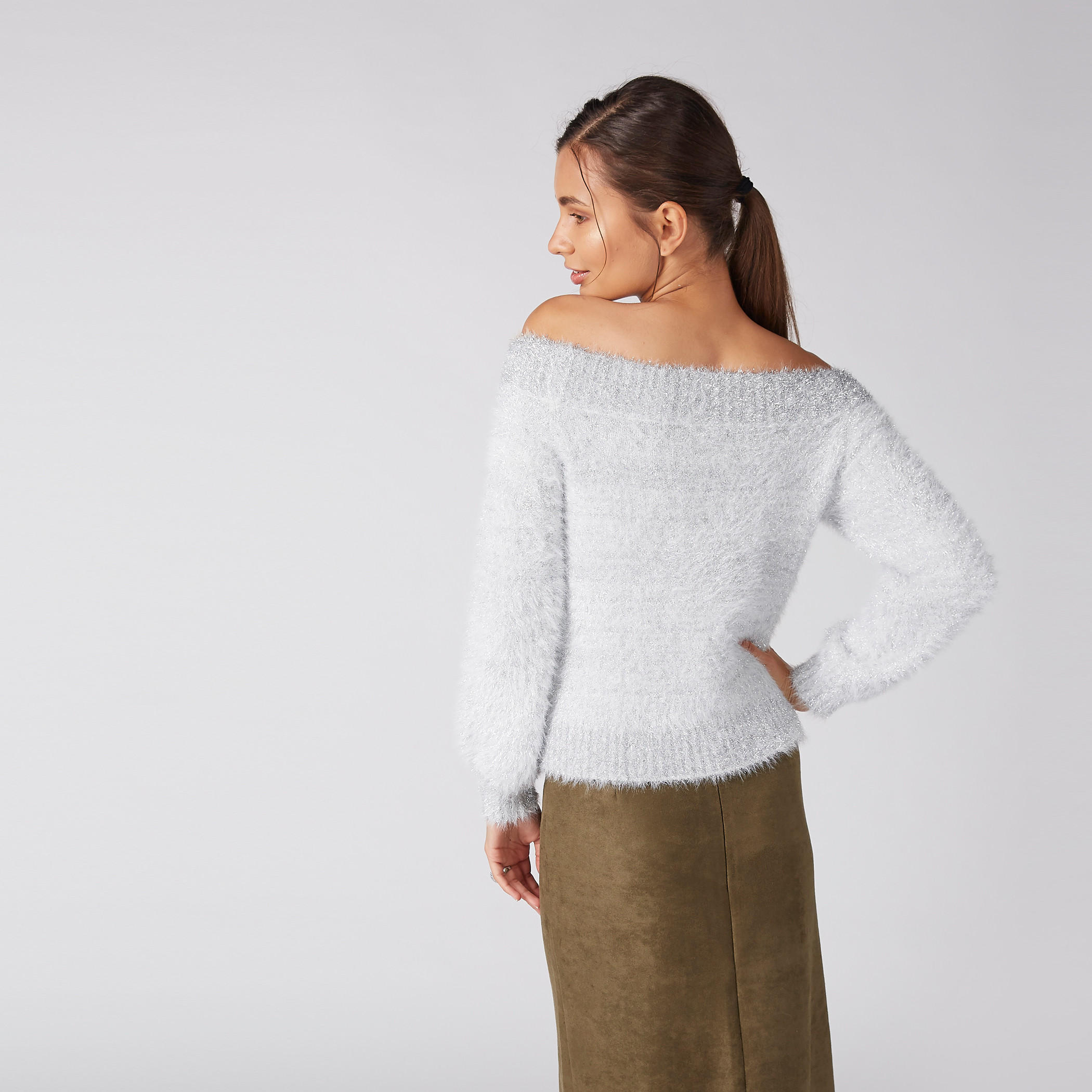 Textured Off Shoulder Sweater with Long Sleeves-women-clothing-cardigansandjumpers-jumpers-image-3