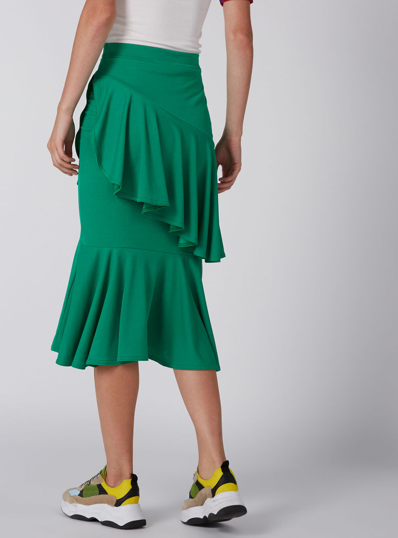 Ruffle Detail Midi Skirt with Elasticised Waistband-women-clothing-bottoms-skirts-image-4