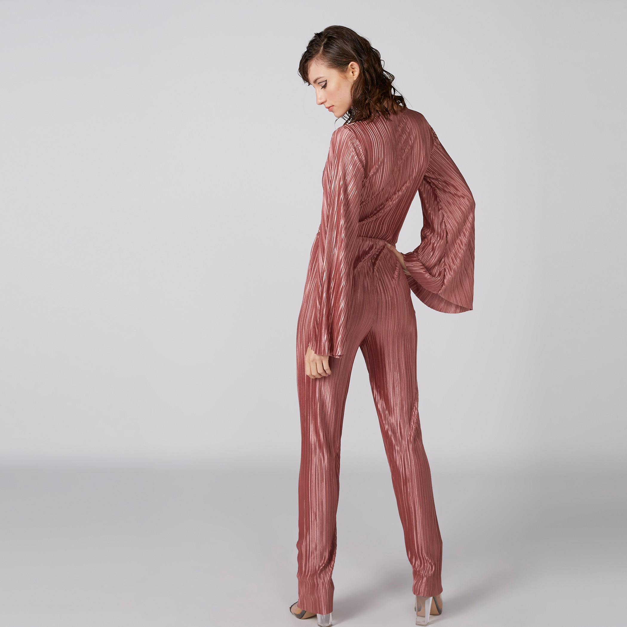 Textured Full Length Jumpsuit with Long Sleeves-women-clothing-jumpsuits-image-2