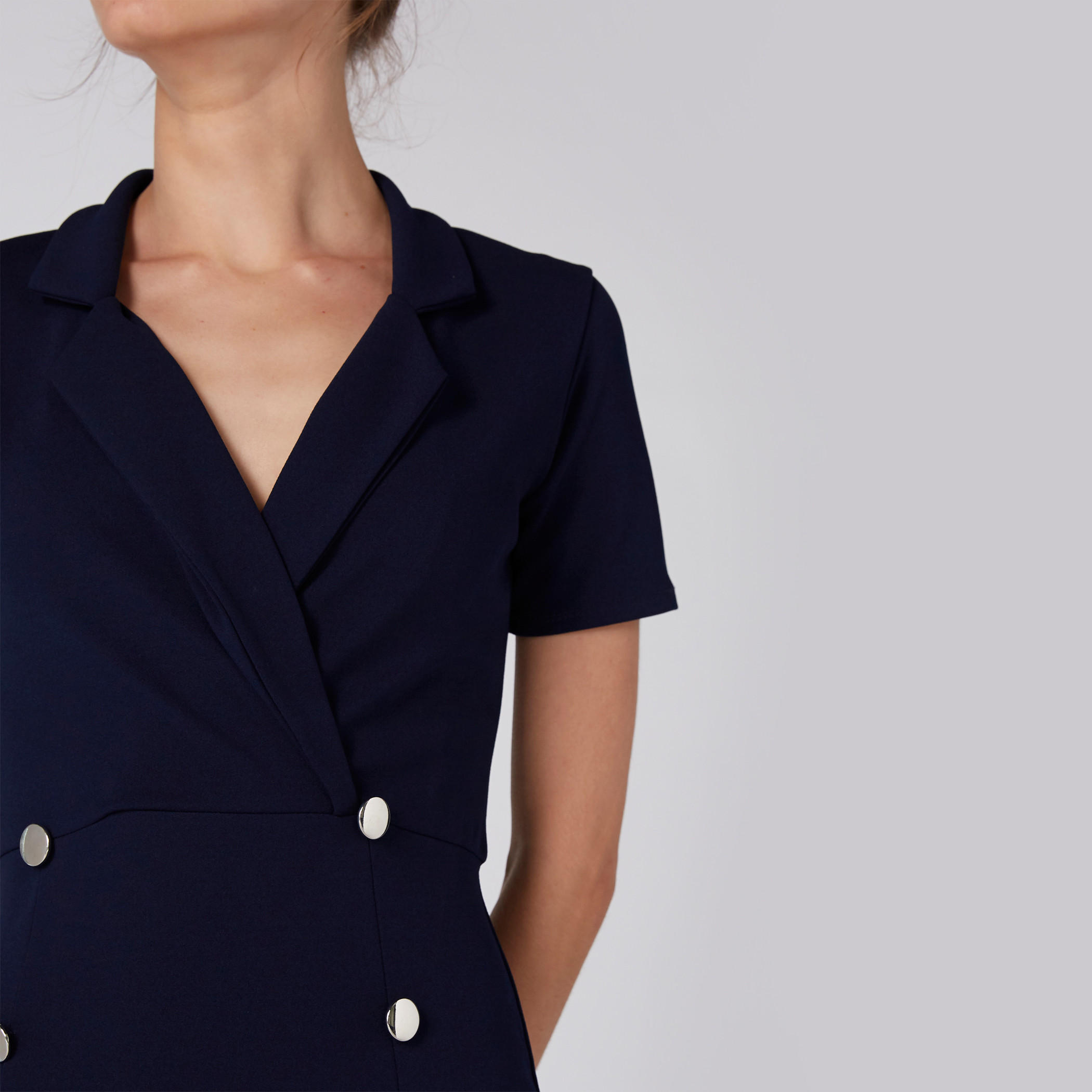 فستان بودي كون بأكمام قصيرة وأزرار-women-clothing-dresses-image-5