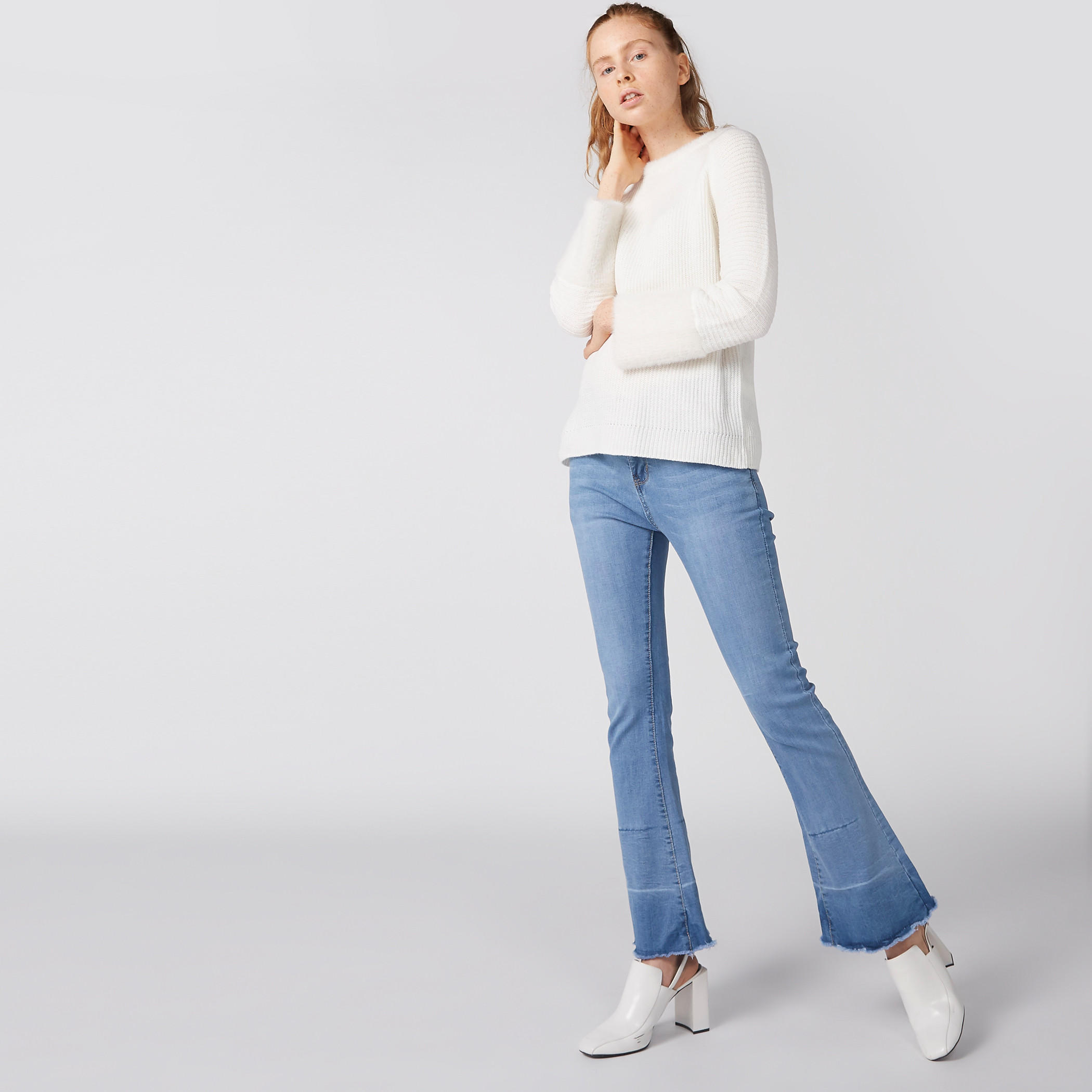 سويتر بياقة مستديرة وأكمام مغايرة-women-clothing-cardigansandjumpers-jumpers-image-2